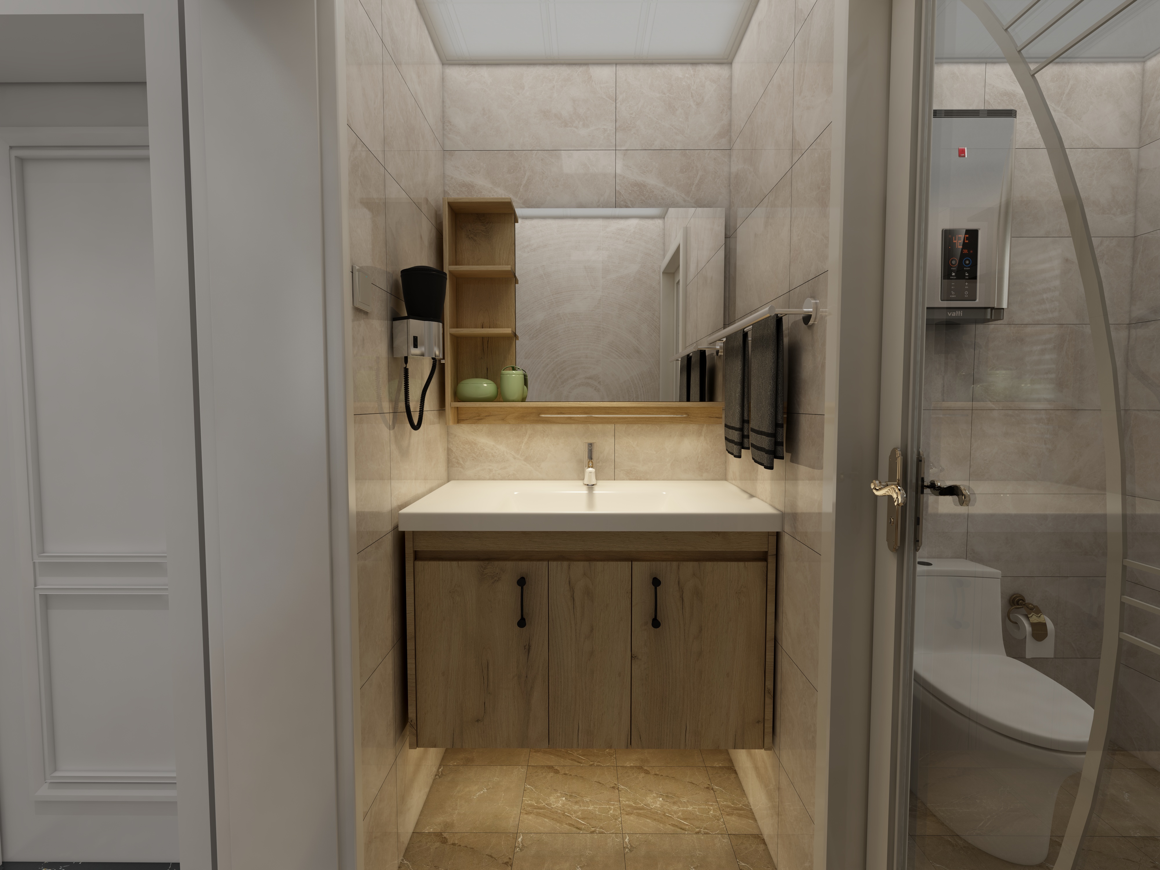 李振洋-花样年华-现代简约一层卫生间装修效果图第1张