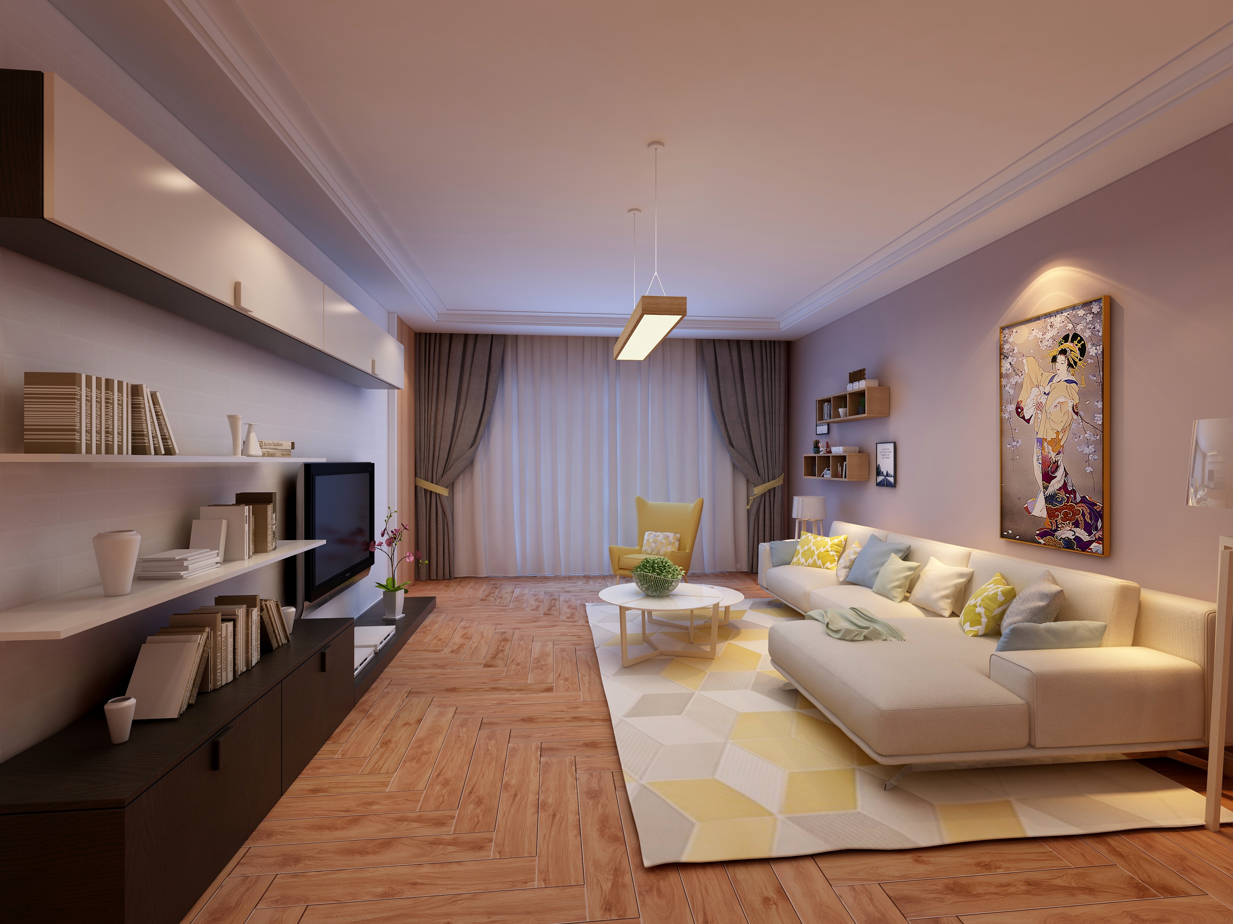 宁夏中卫市兰舍-恒祥国际47-1-401-装修设计方案