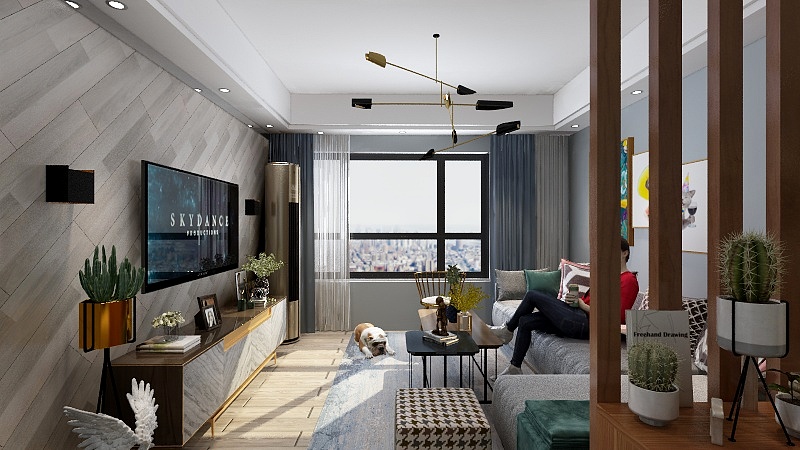 D0208-溪江美景二期户型3-装修设计方案