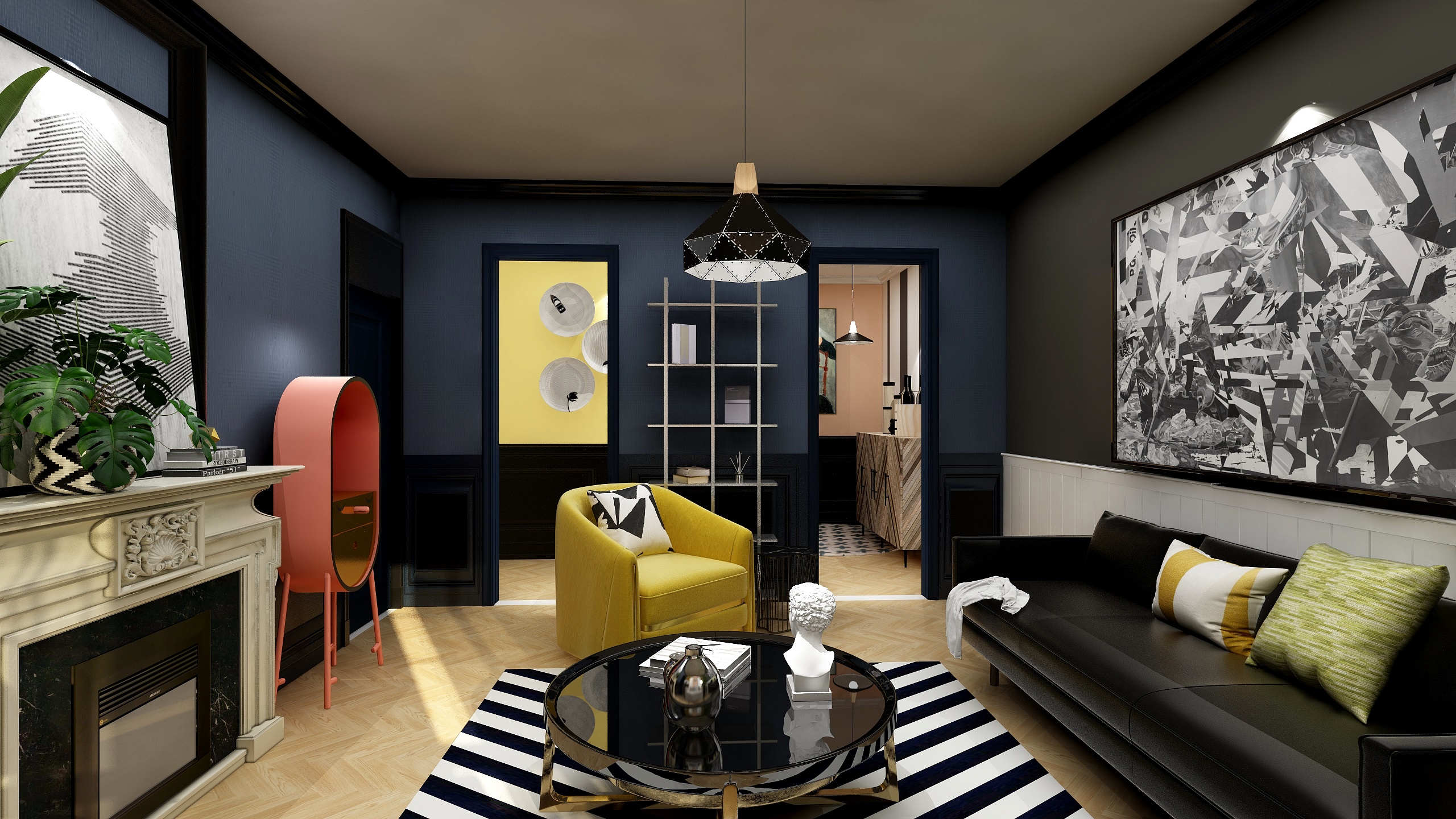 宿里1-70方混搭两居装修效果图