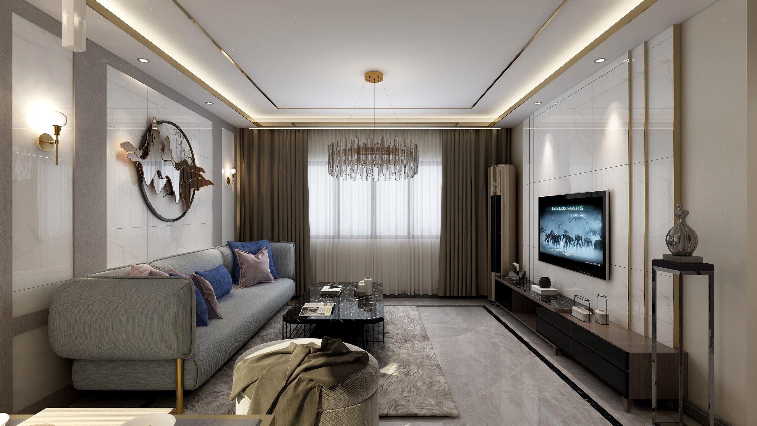 北小北-栖里凤台111㎡-轻奢风-装修设计方案