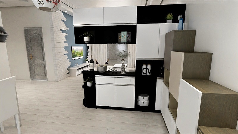 155****4905gSRO-金港明珠113.00㎡B-5 两房两厅两卫2室2厅2卫1厨-装修设计方案