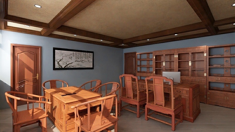 海本空间设计事务所-东赵办公室中式风-装修设计方案