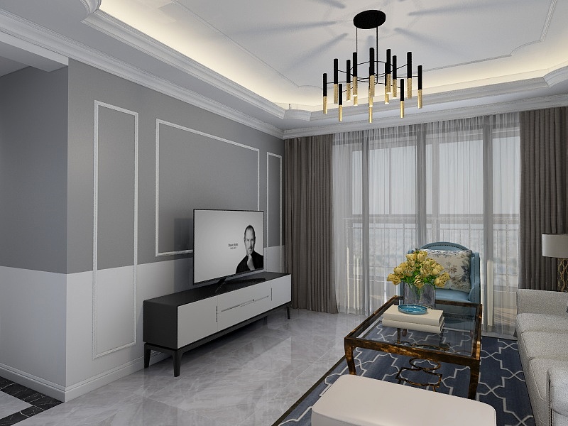 鑫筑装饰麦林楷-新尚名居99方朴先生-装修设计方案