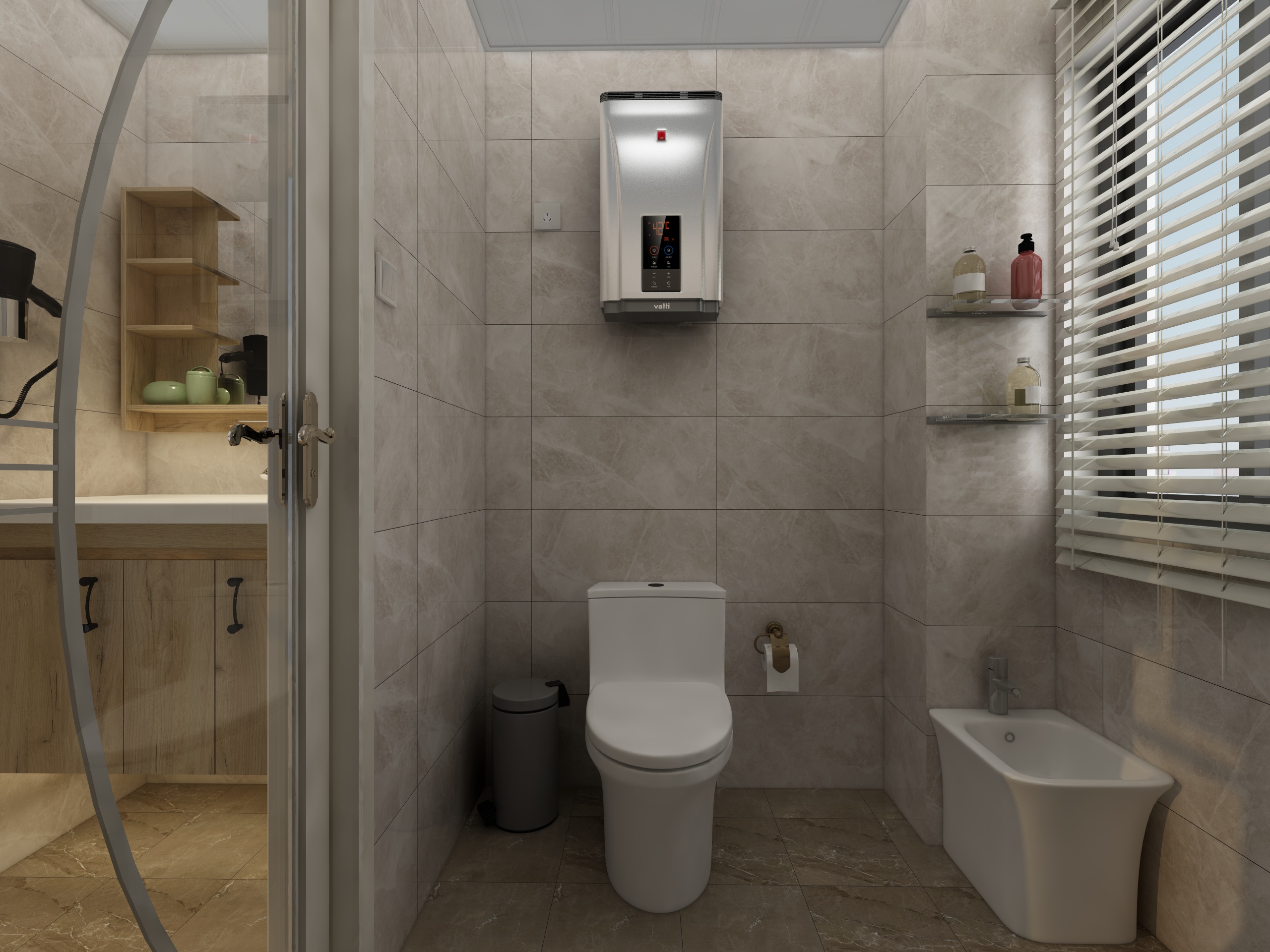 李振洋-花样年华-现代简约一层卫生间装修效果图第1张