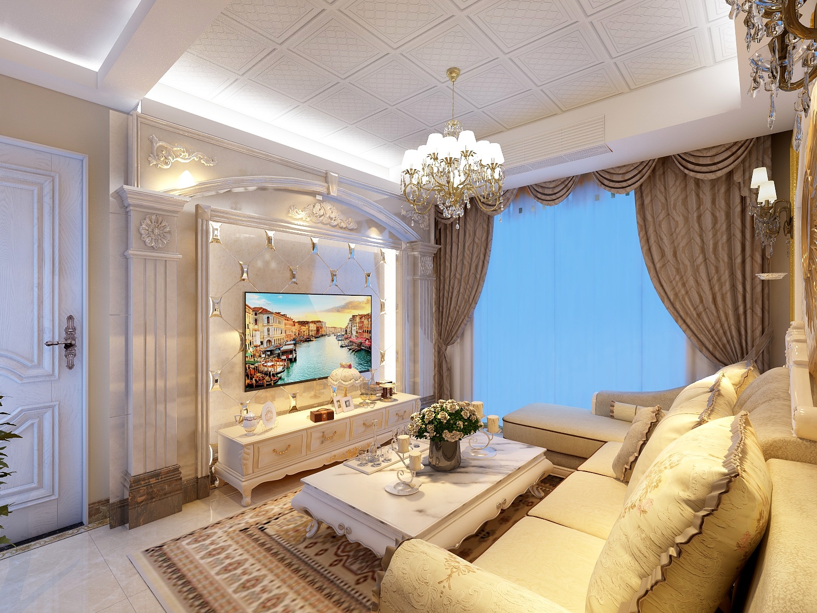 胡笑笑FOac-宏辉首馥7#504欧式-装修设计方案