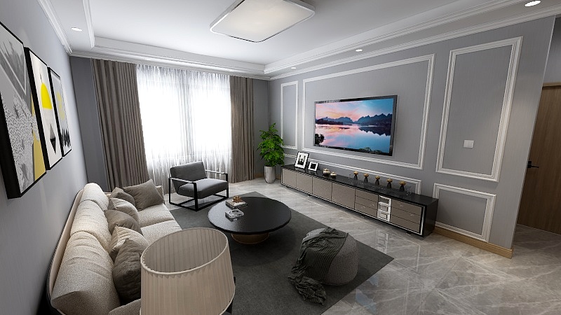 徐壮-金地檀郡90.00㎡高层中户户型2室1厅1卫1厨-副本-装修设计方案