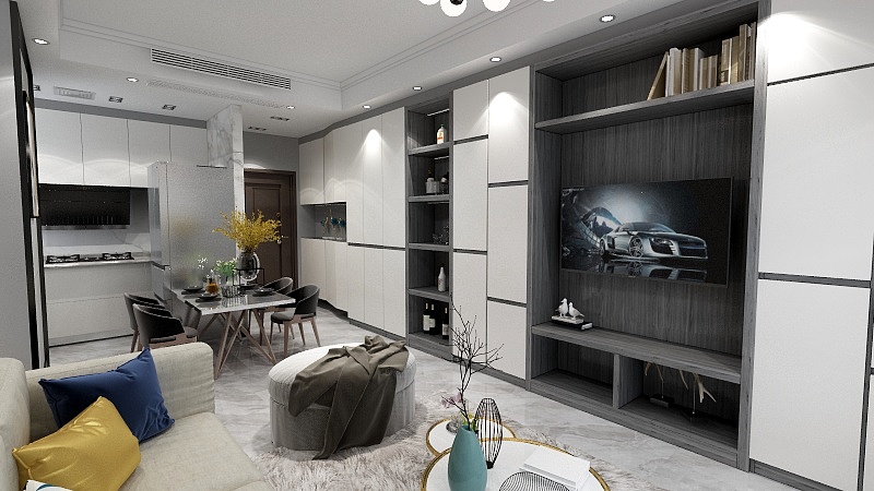 程子涛-86m²后现代-装修设计方案