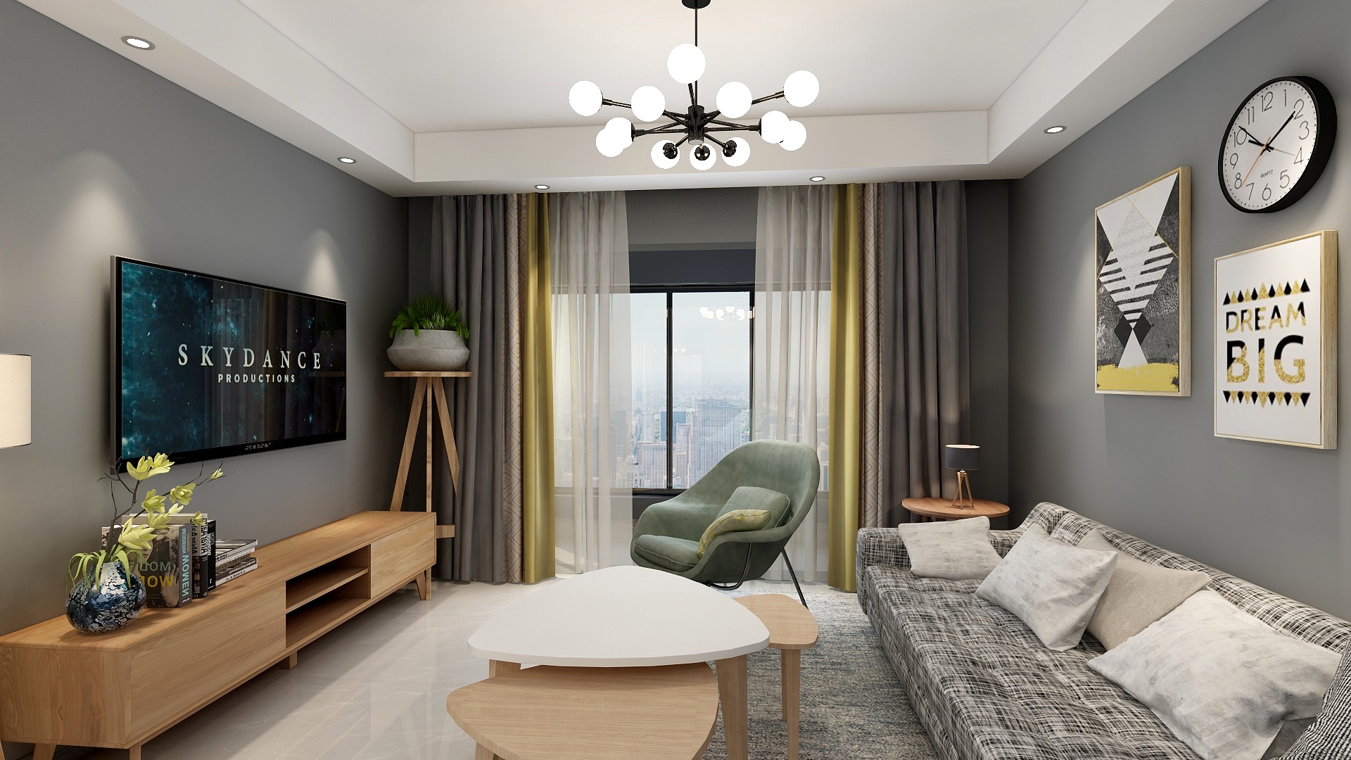 道真优佳设计-豪庭花园-北欧-彭平-装修设计方案