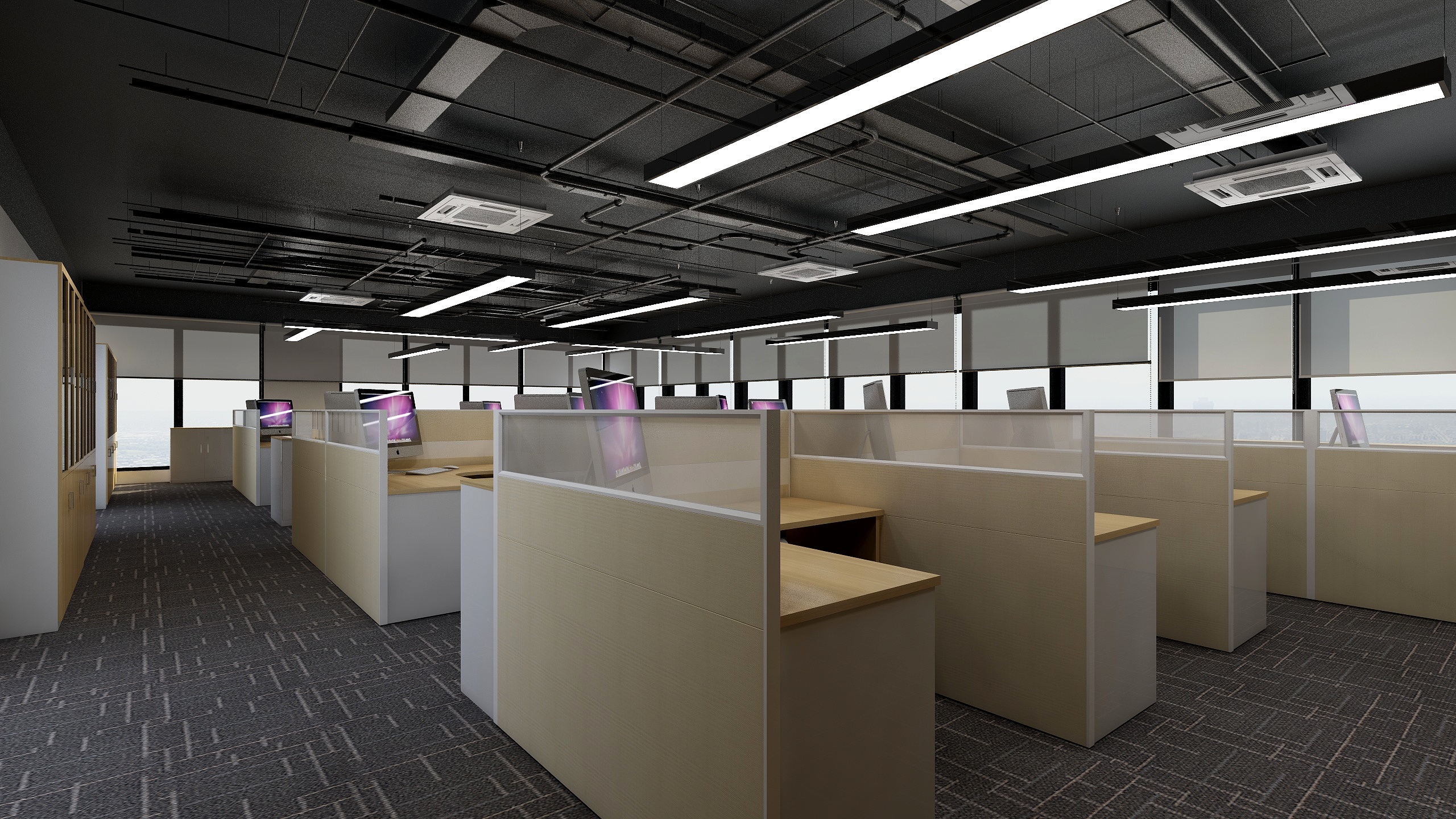 周亮波-梁开放办公区-装修设计方案