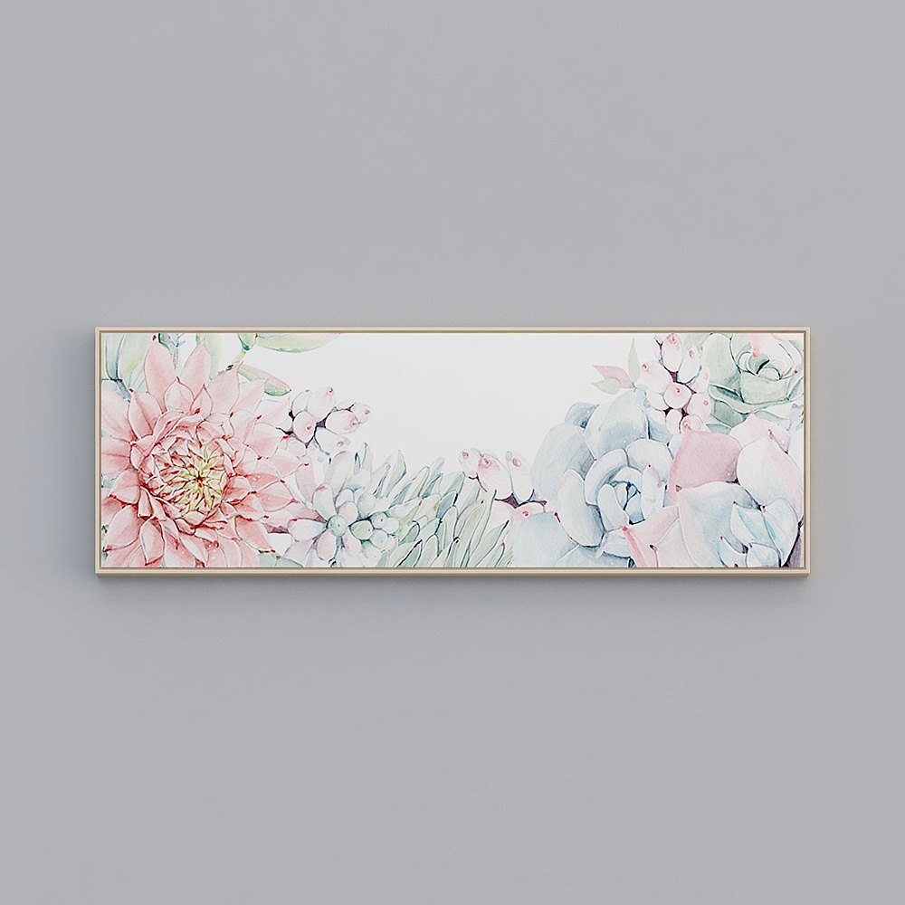 饰画联盟-北欧自然-单幅横长-装饰画-ZR014