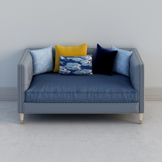 Modern Scandinavian Loveseats,Seats & Sofas,Loveseats,Blue