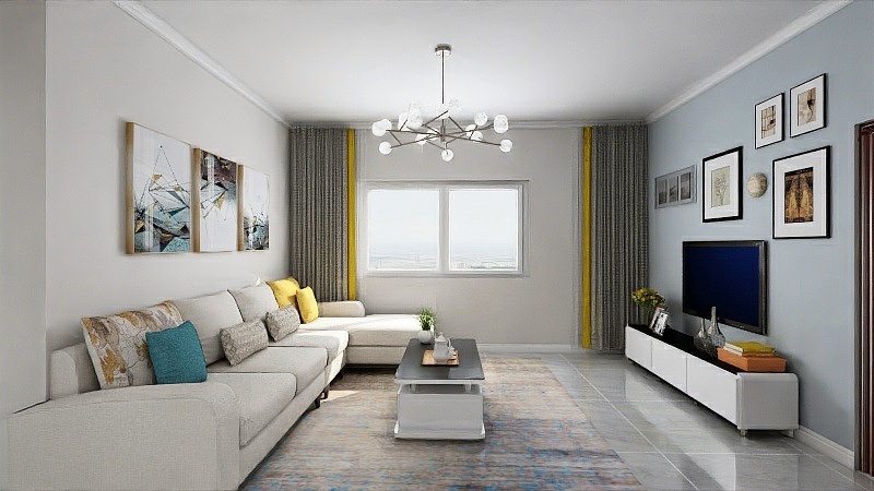 A尚简装饰逸高地板逍遥-户县130-装修设计方案