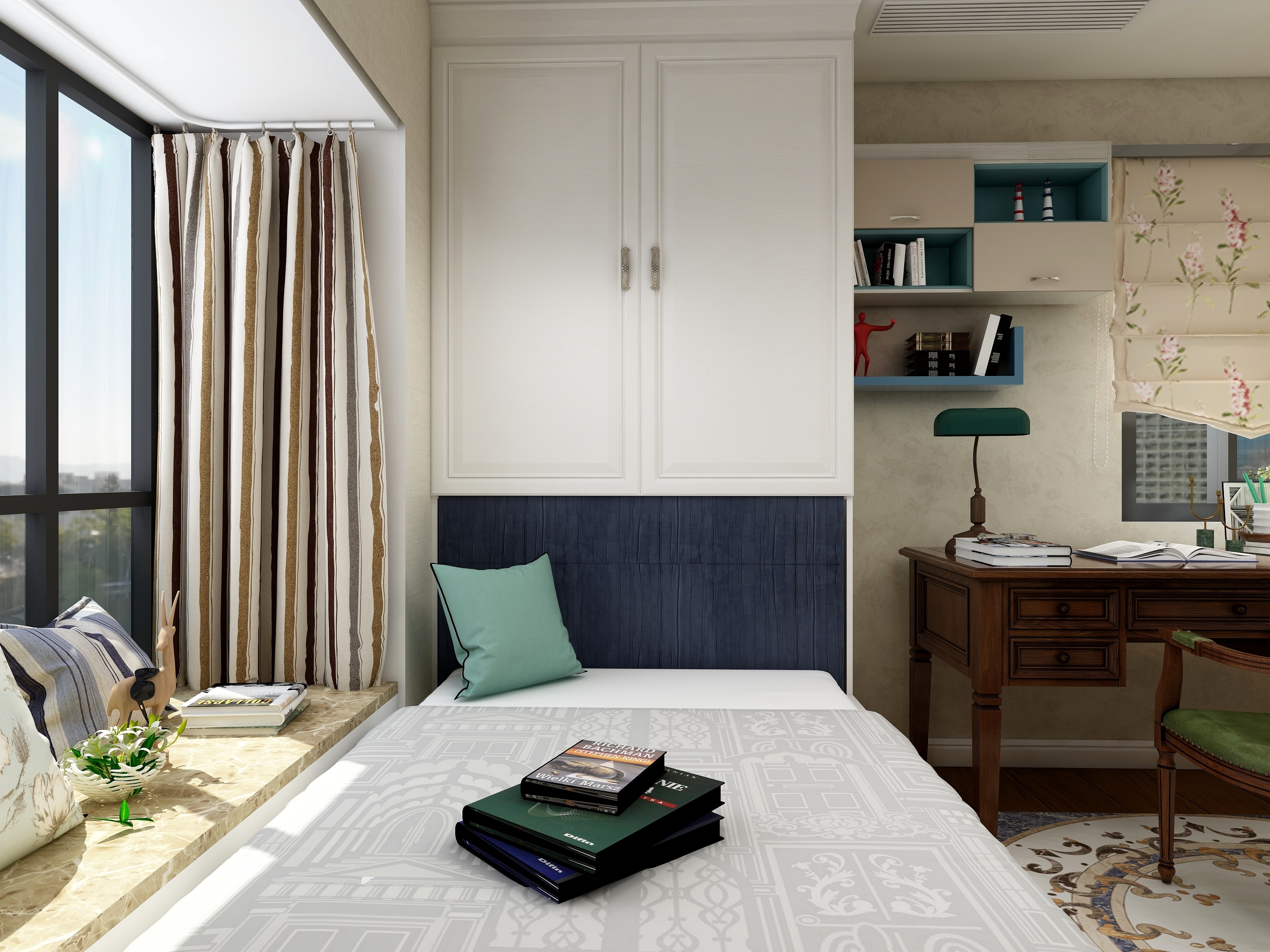 王瑛-怀旧是一种情绪一层客卧装修效果图第1张