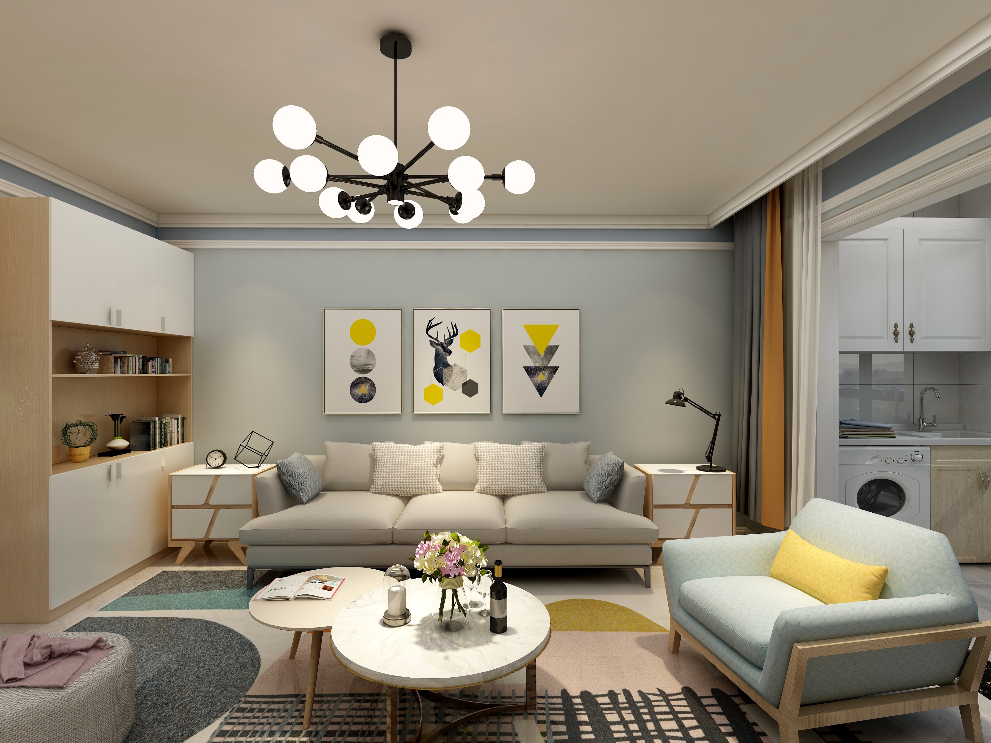 天津设计沐晟-北欧风格-装修设计方案