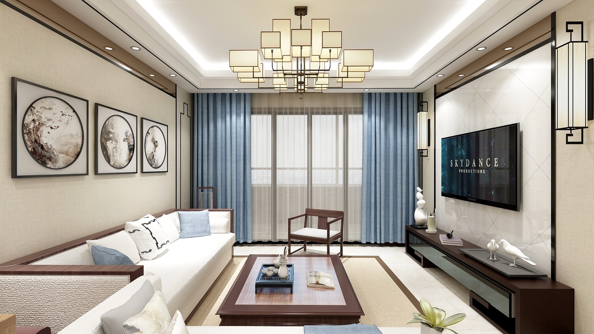 陳鸿-鑫龙山水国际11-1602童先生雅居-装修设计方案