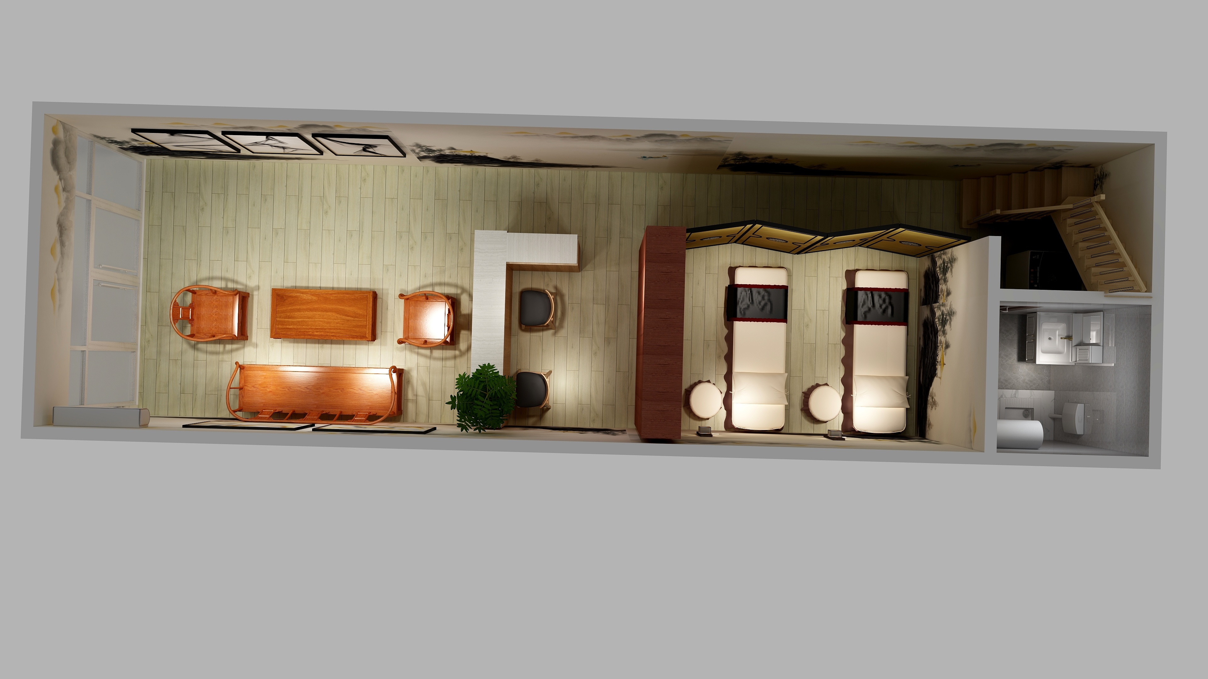 周军兰-顺易华庭养生馆-装修设计方案