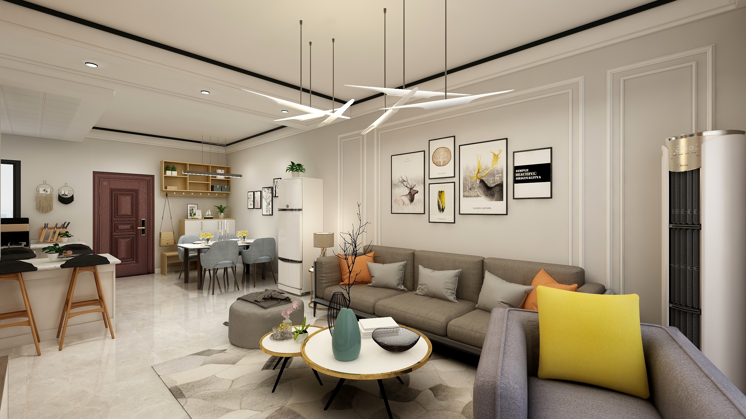 于海强-金海学府117林先生雅居效果表现-装修设计方案