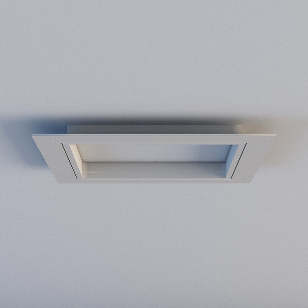 富阳书房吊顶3D模型