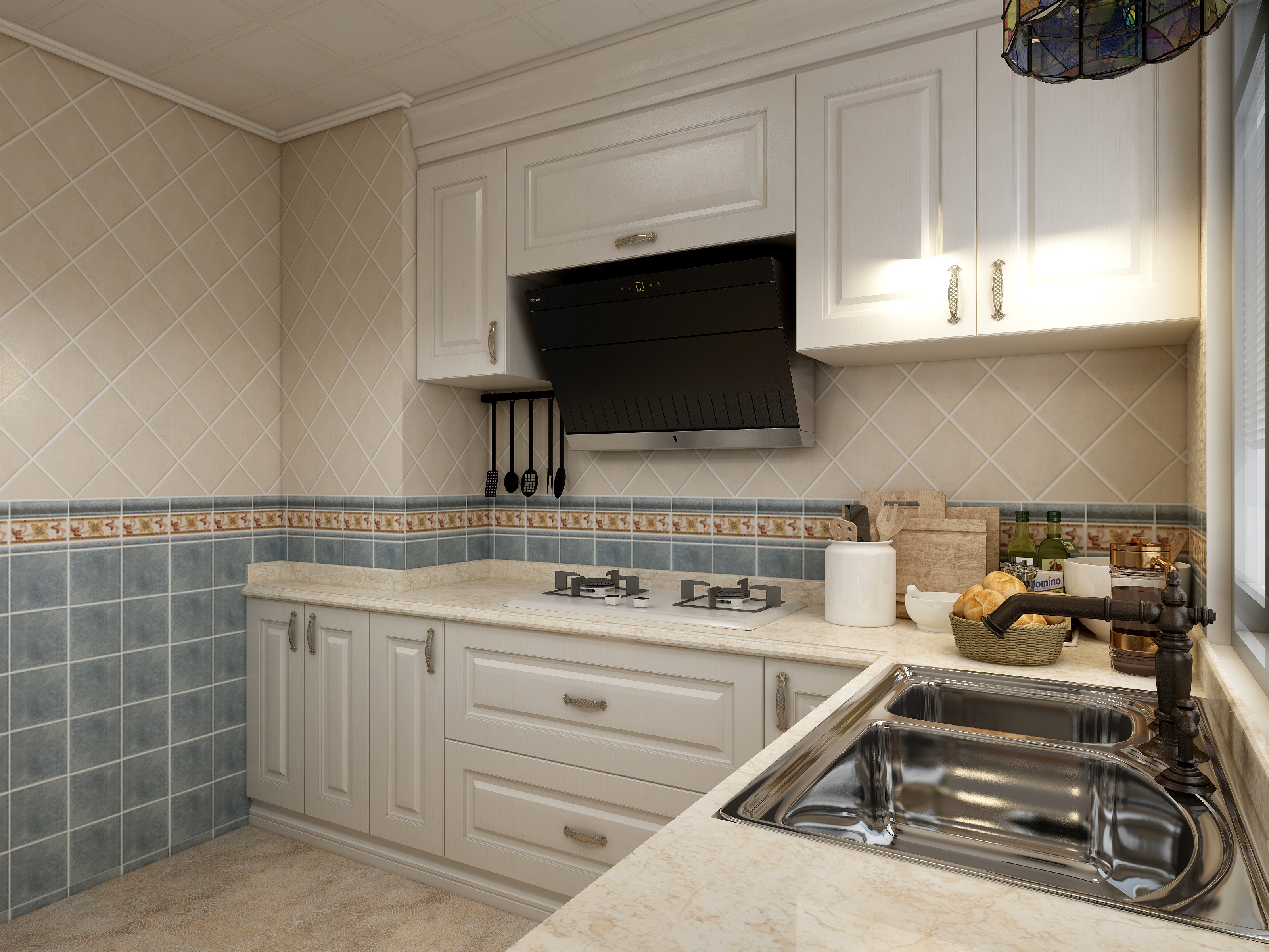 王瑛-怀旧是一种情绪一层厨房装修效果图第2张