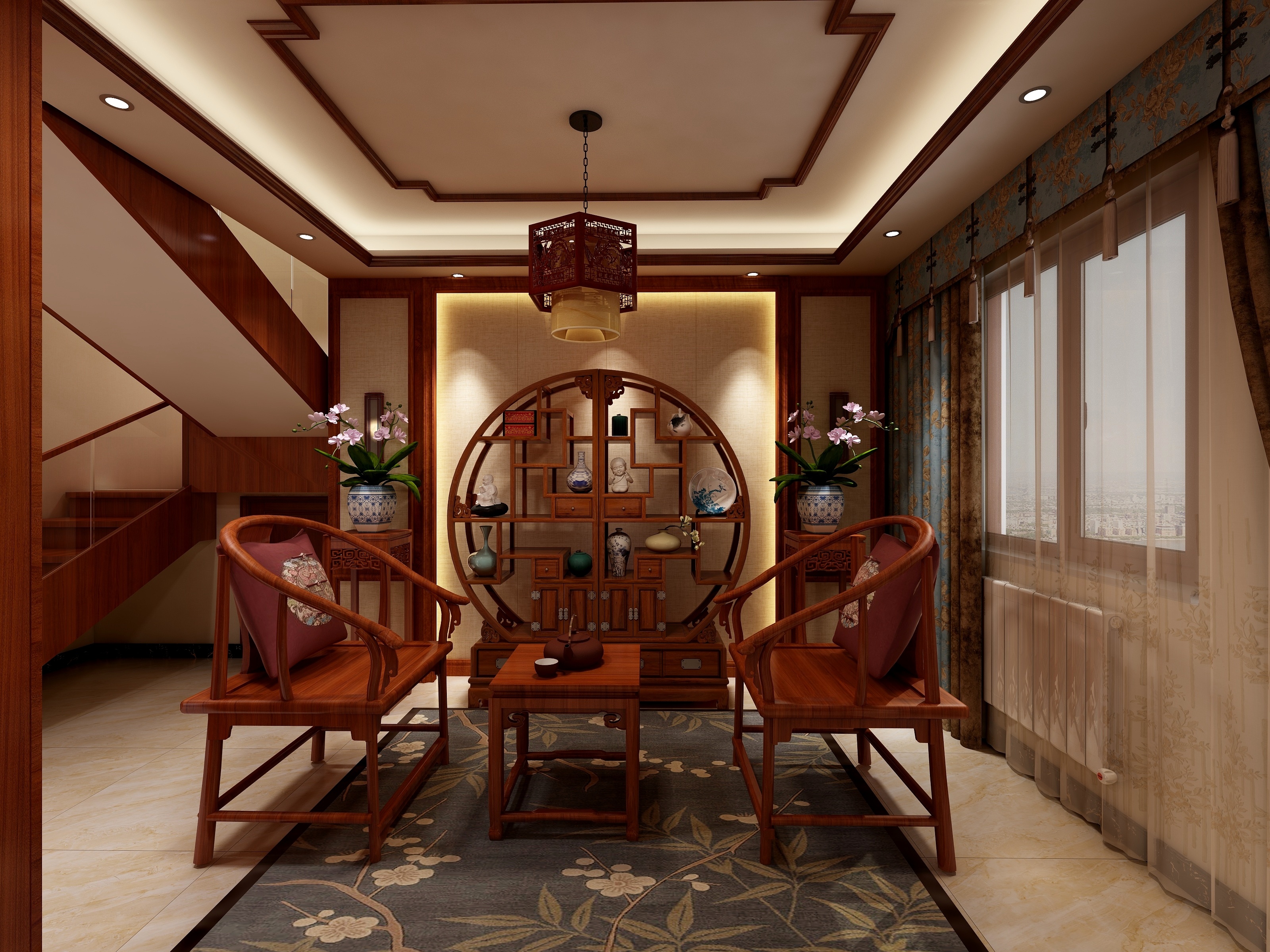 朱桂琴-付先生雅居-古典中式风-装修设计方案