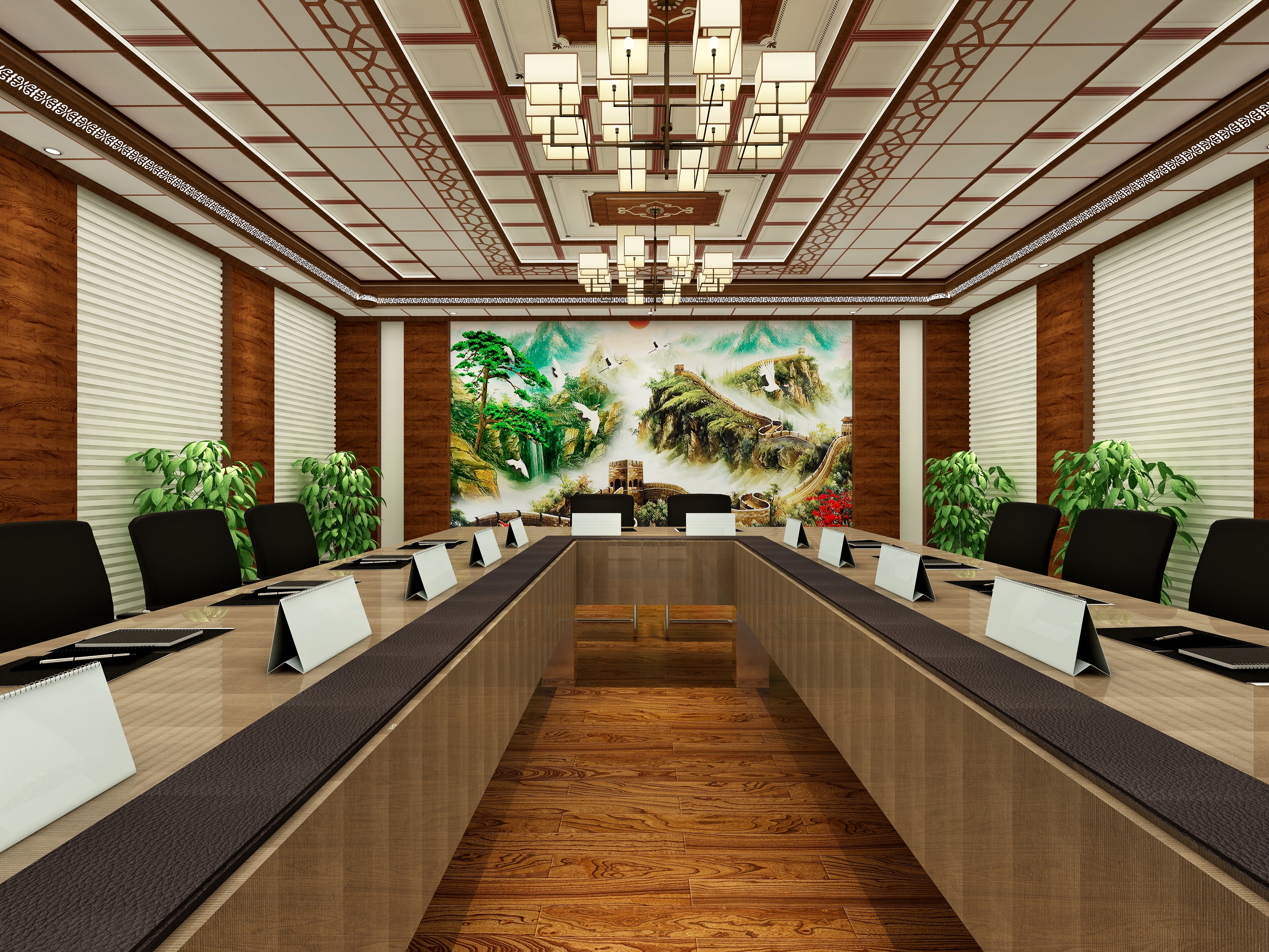 珠江花城接待中心会议室-装修设计方案