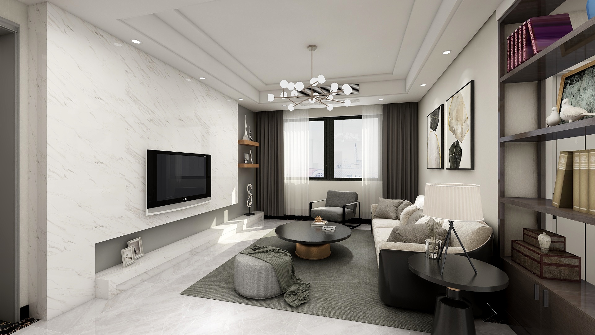 吕正坤-香山润园13#04-现代简约风格设计-装修设计方案