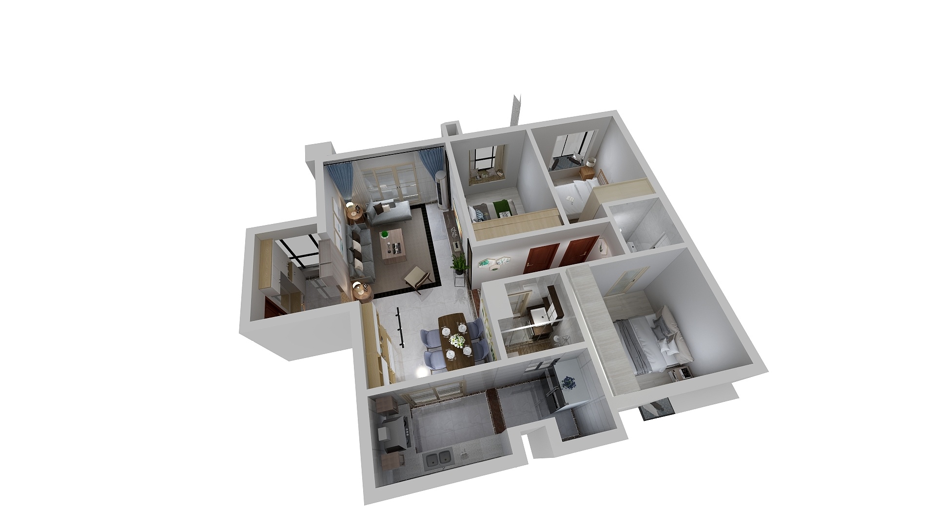 卓群装饰设计-南天豪庭8栋702唐先生-装修设计方案
