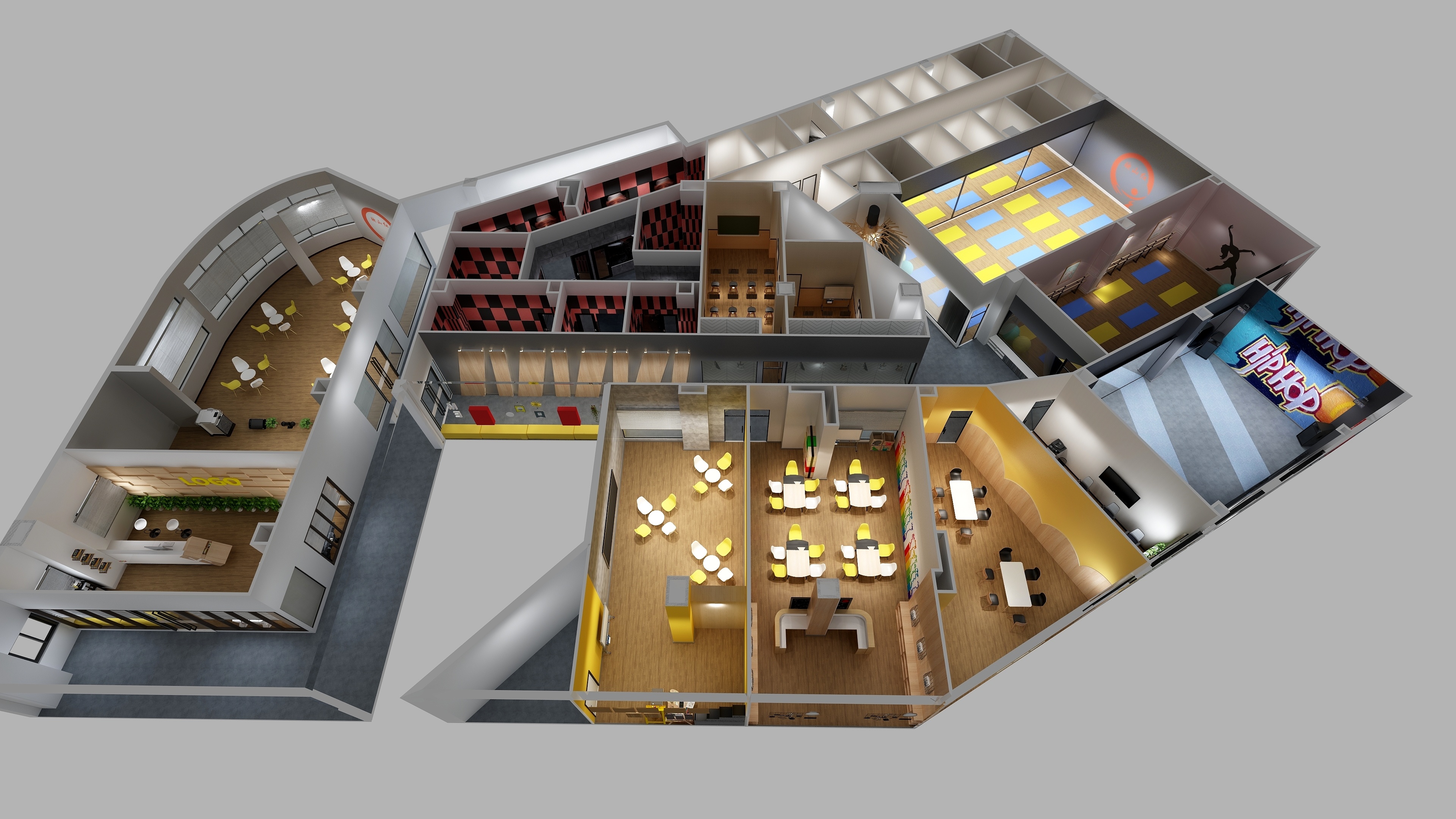 塞纳春天整装馆-517超市二楼映山红培训学校-装修设计方案