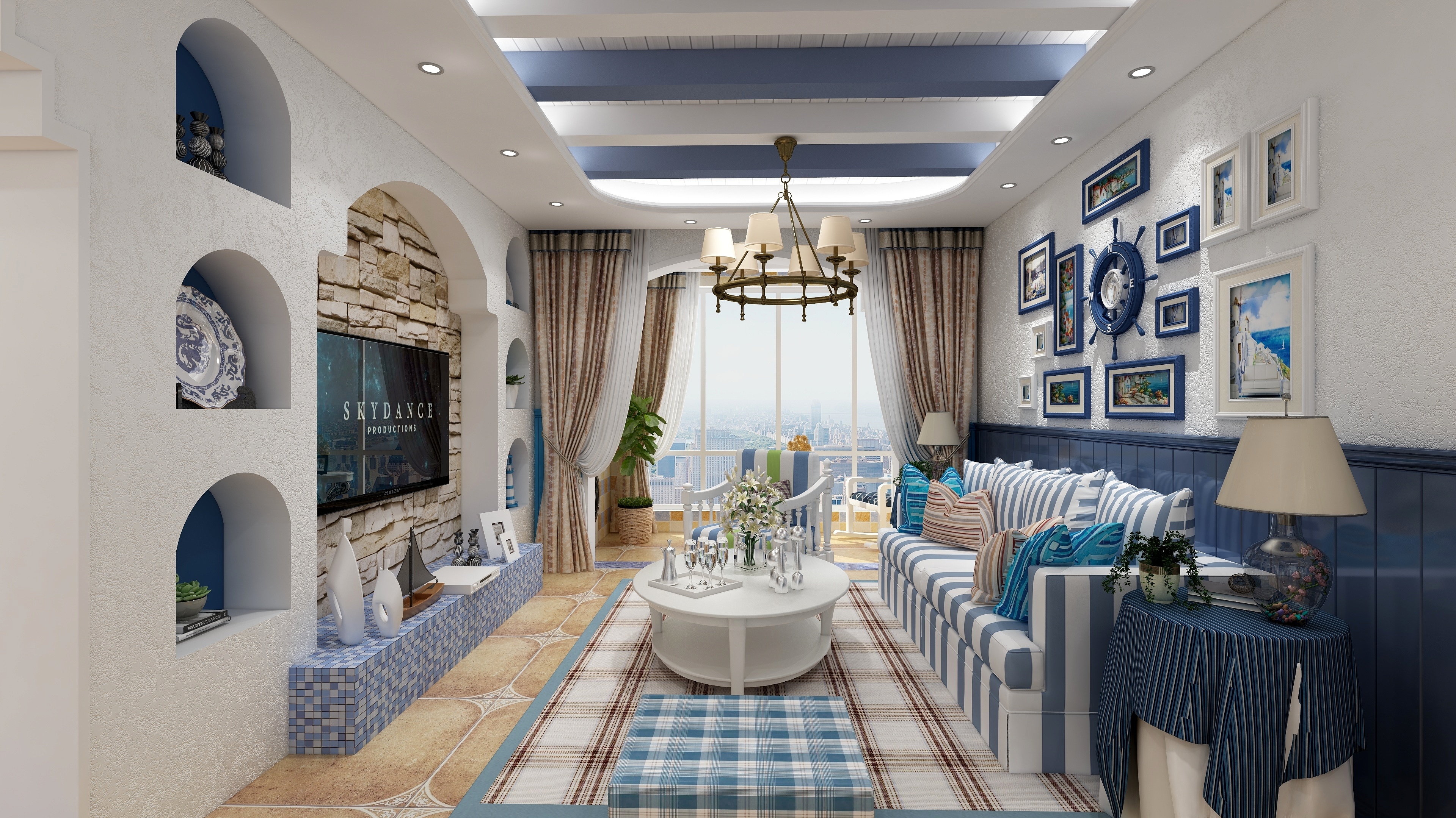 陈辉-92方现代两居装修效果图