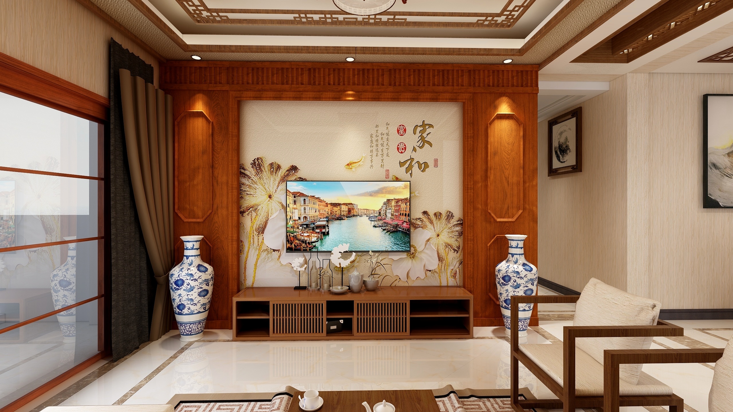 直度装饰大斌-东坪新中式装修-装修设计方案