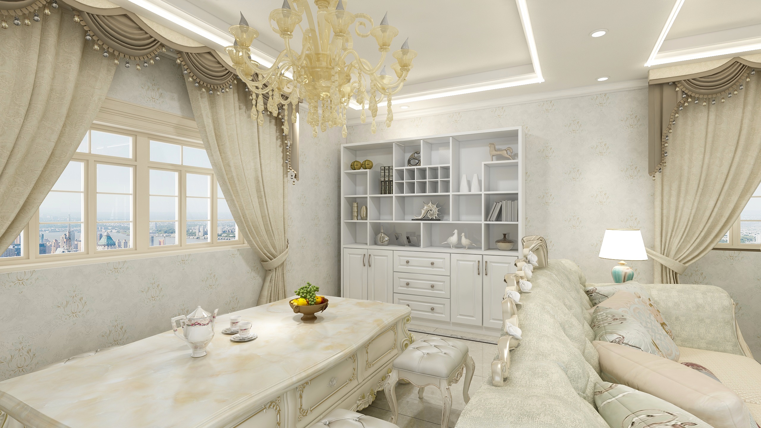 犇萃建材-（康康）嘉行公路客餐厅，过道，玄关，厨房，一楼卫-装修设计方案