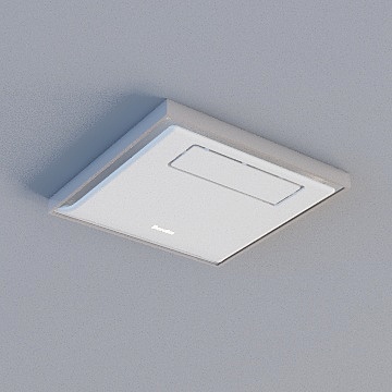 BDS-BG 327-FHC-W（327*327 黑金6功能电器）3D模型