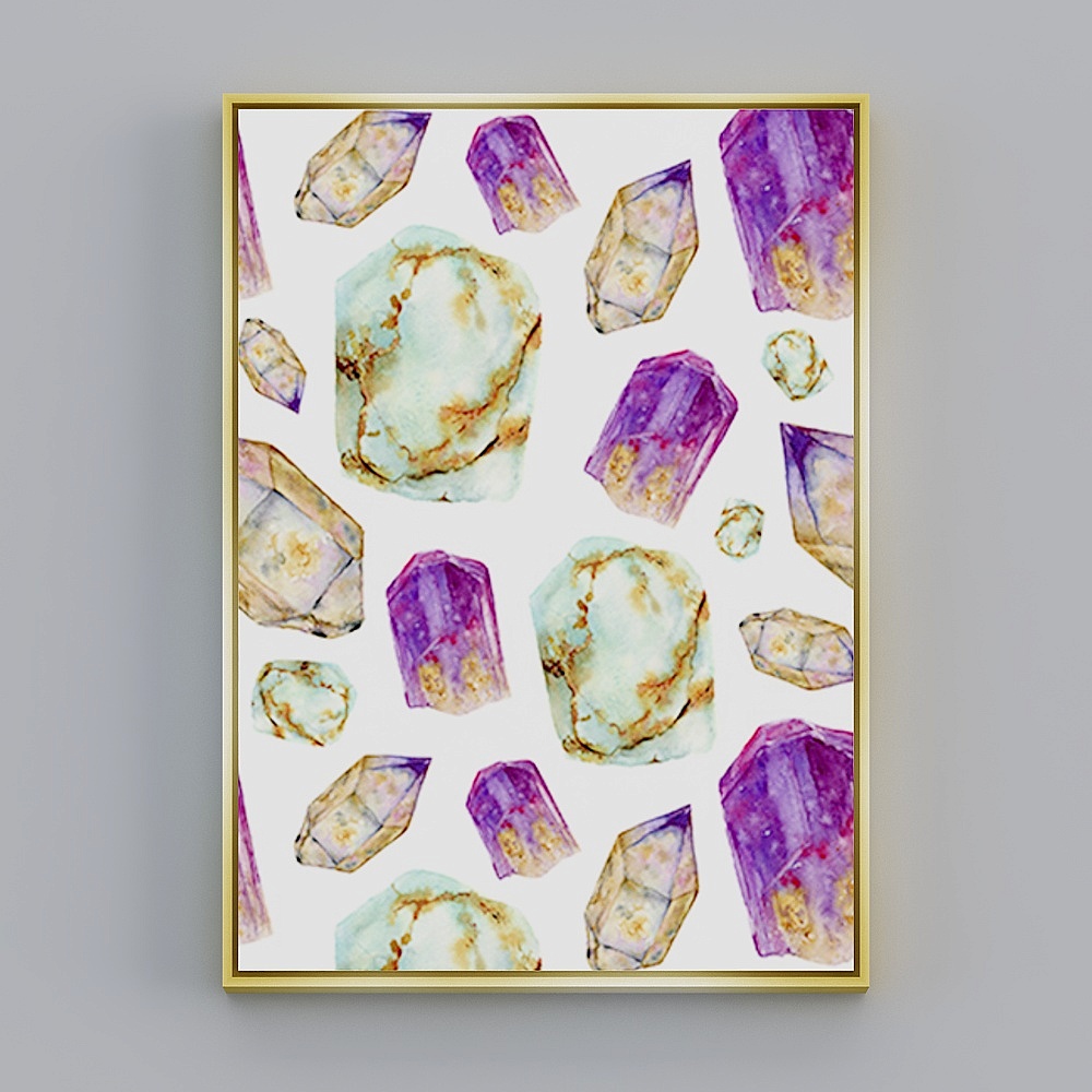 饰画联盟-北欧彩色-单幅-装饰画-CB0343D模型