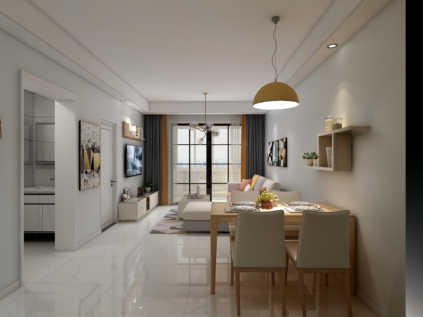 黄辉-保利海上五月花85.88㎡保利・海上五月花B1户型-副本-装修设计方案