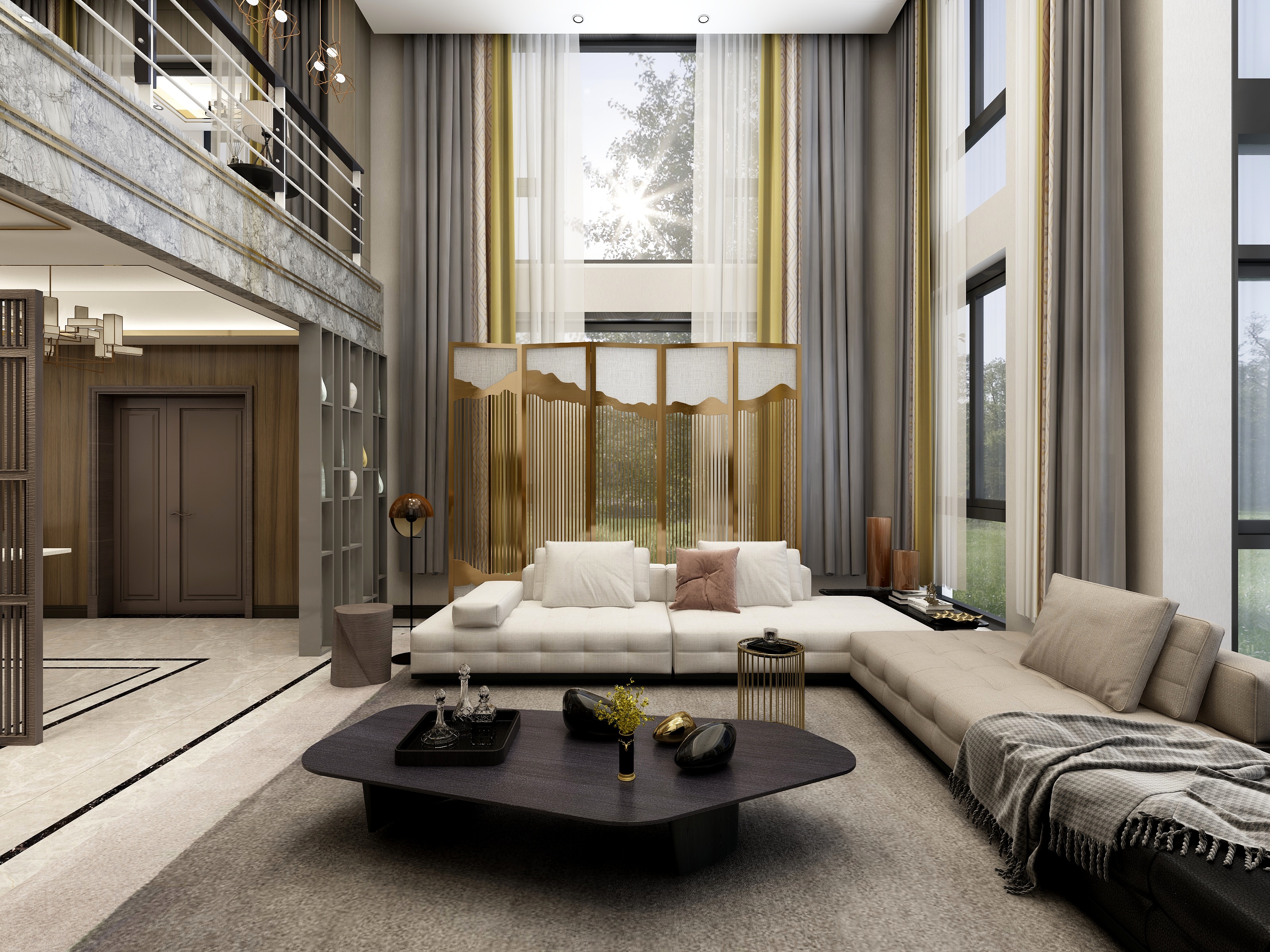 湛智华-《蔚然成风》-125㎡现代轻中式别墅装修效果图