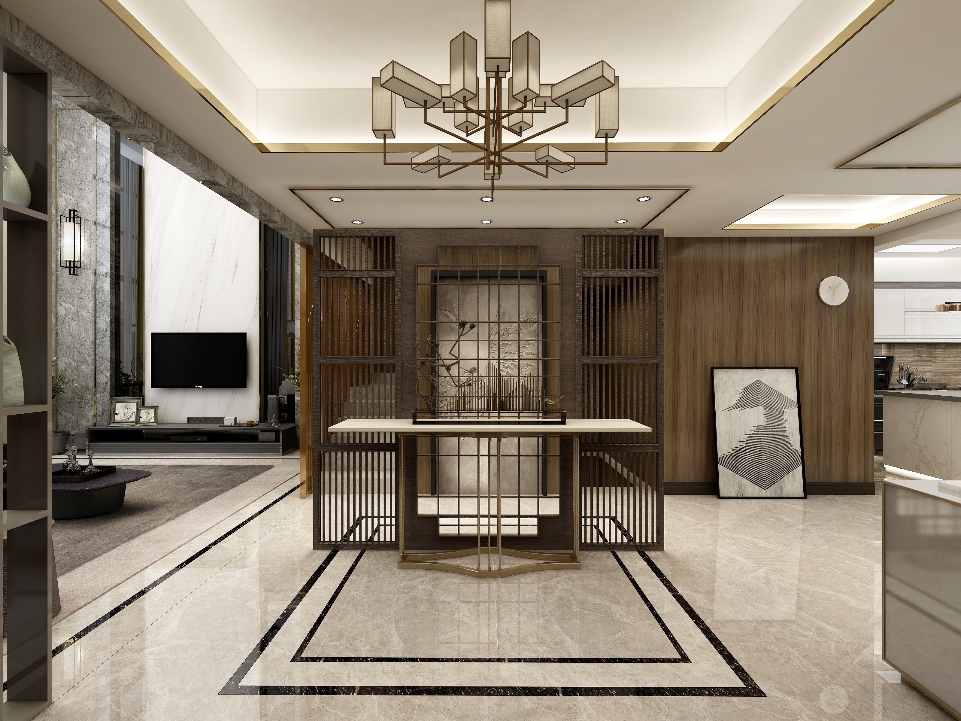 辽源大信-《蔚然成风》-125㎡现代轻中式别墅模板-装修设计方案