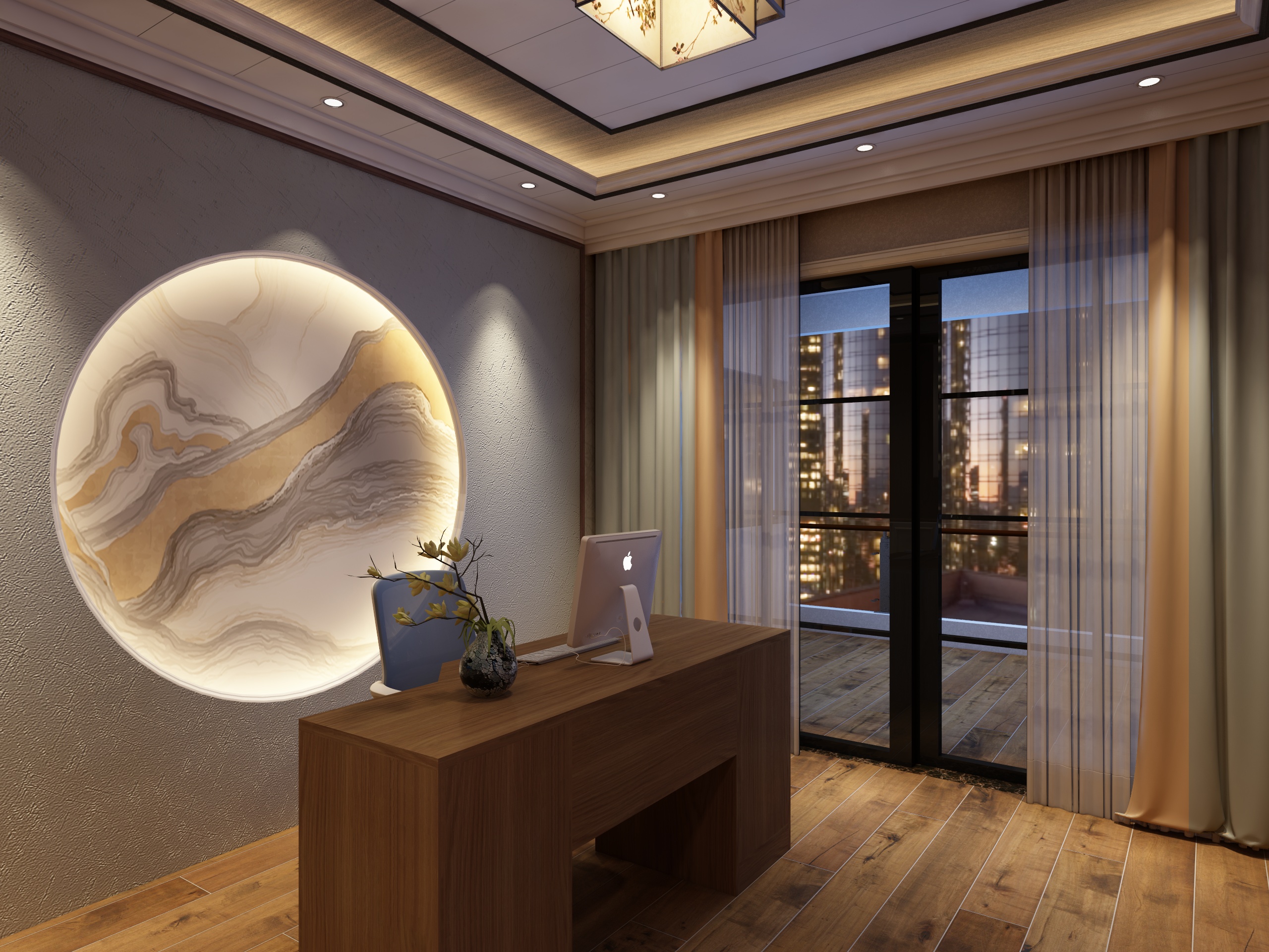 工作中的雷先生-爱格工房-碧桂园装修效果图