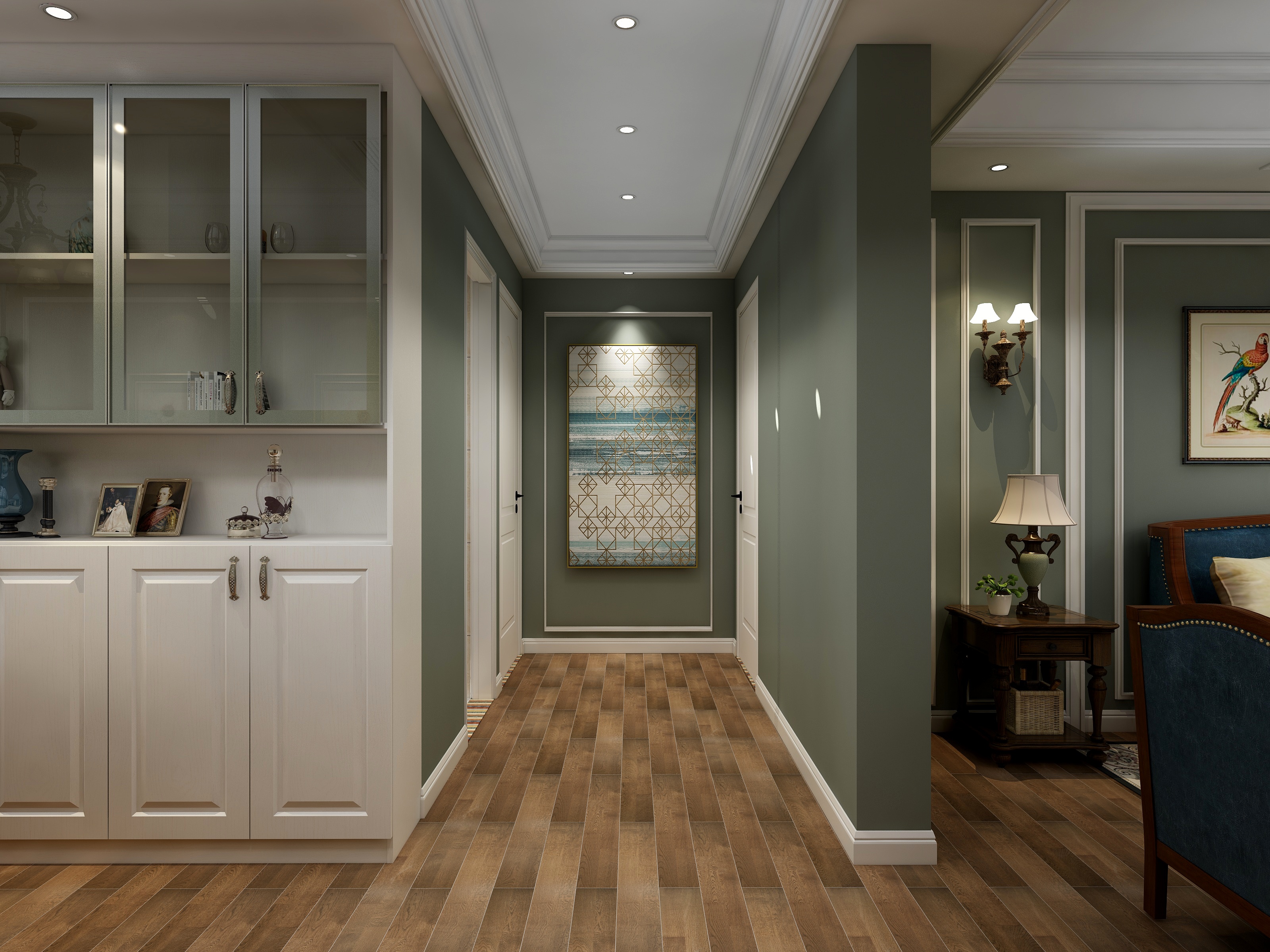 王瑛-怀旧是一种情绪一层客餐厅装修效果图第4张