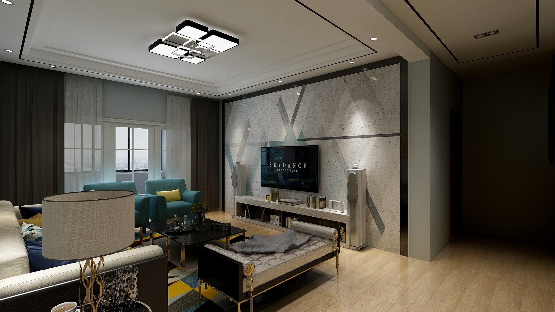 鑫牌全案装饰-水岸花园137.77㎡3#户型-装修设计方案