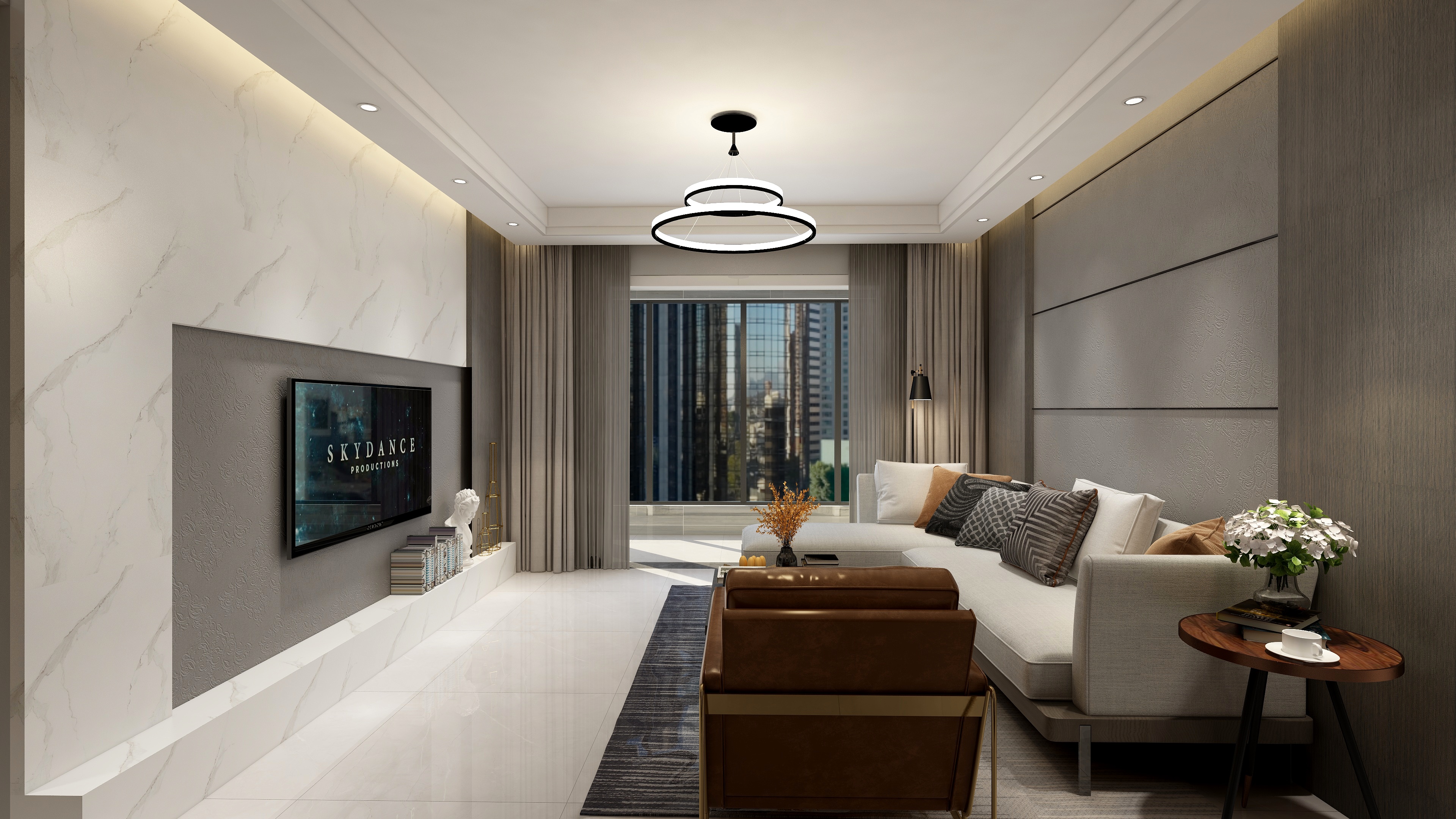 王津津-106方盛世印象两居装修效果图