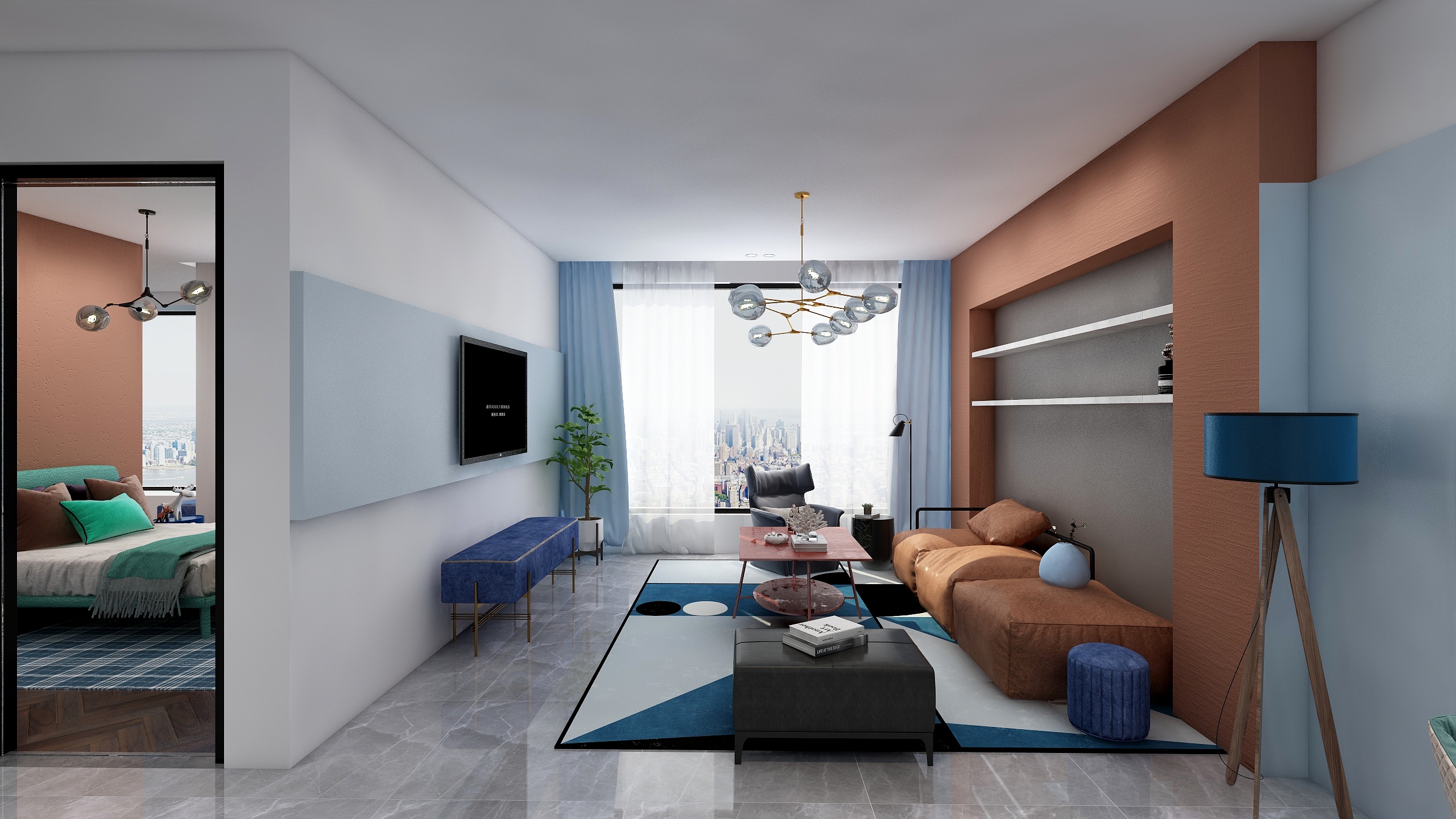 大缔设计事务所-沈阳-保利大都会-有点色-装修设计方案