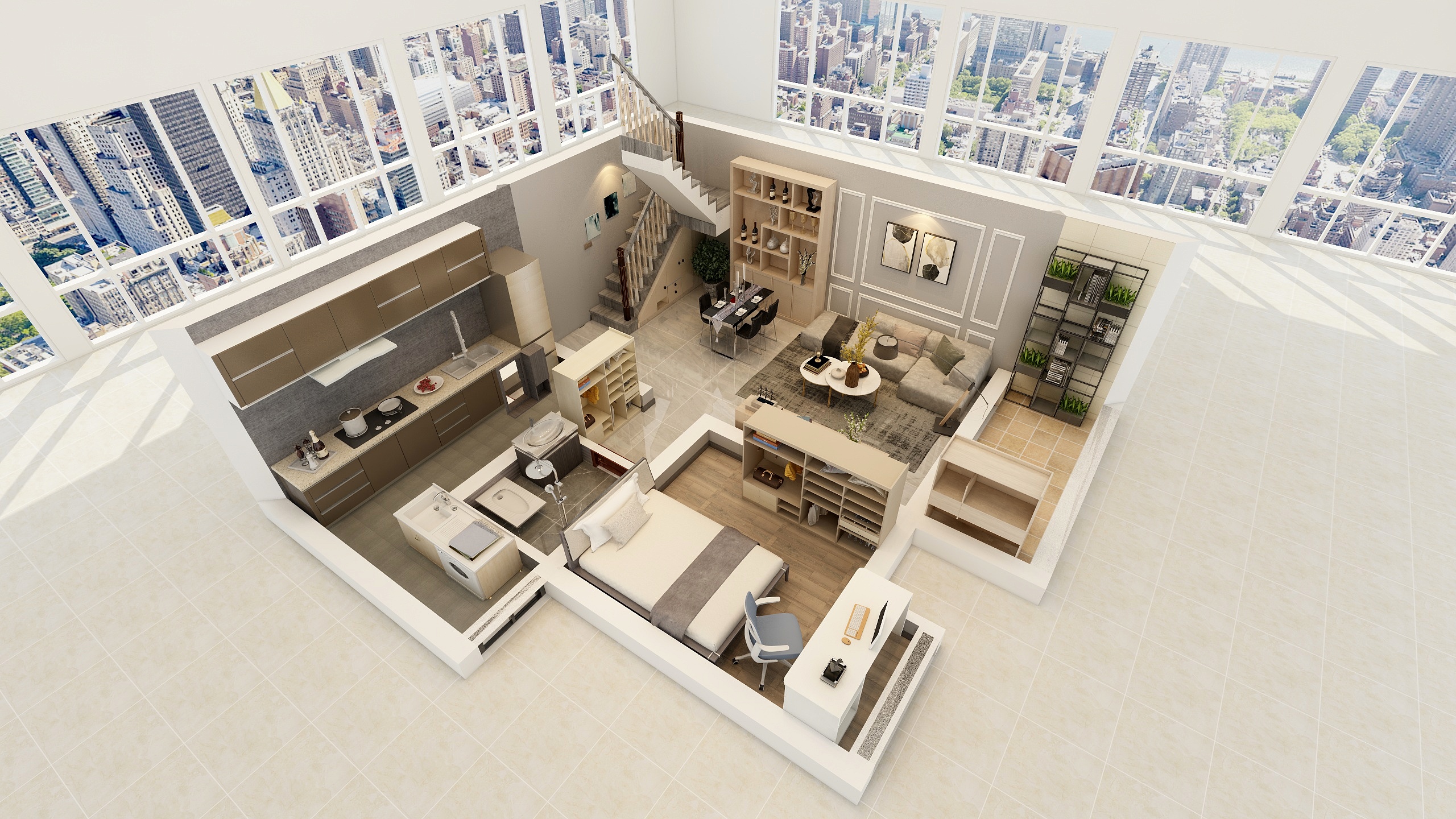 利得装饰-中式金科b户型楼上-副本-装修设计方案