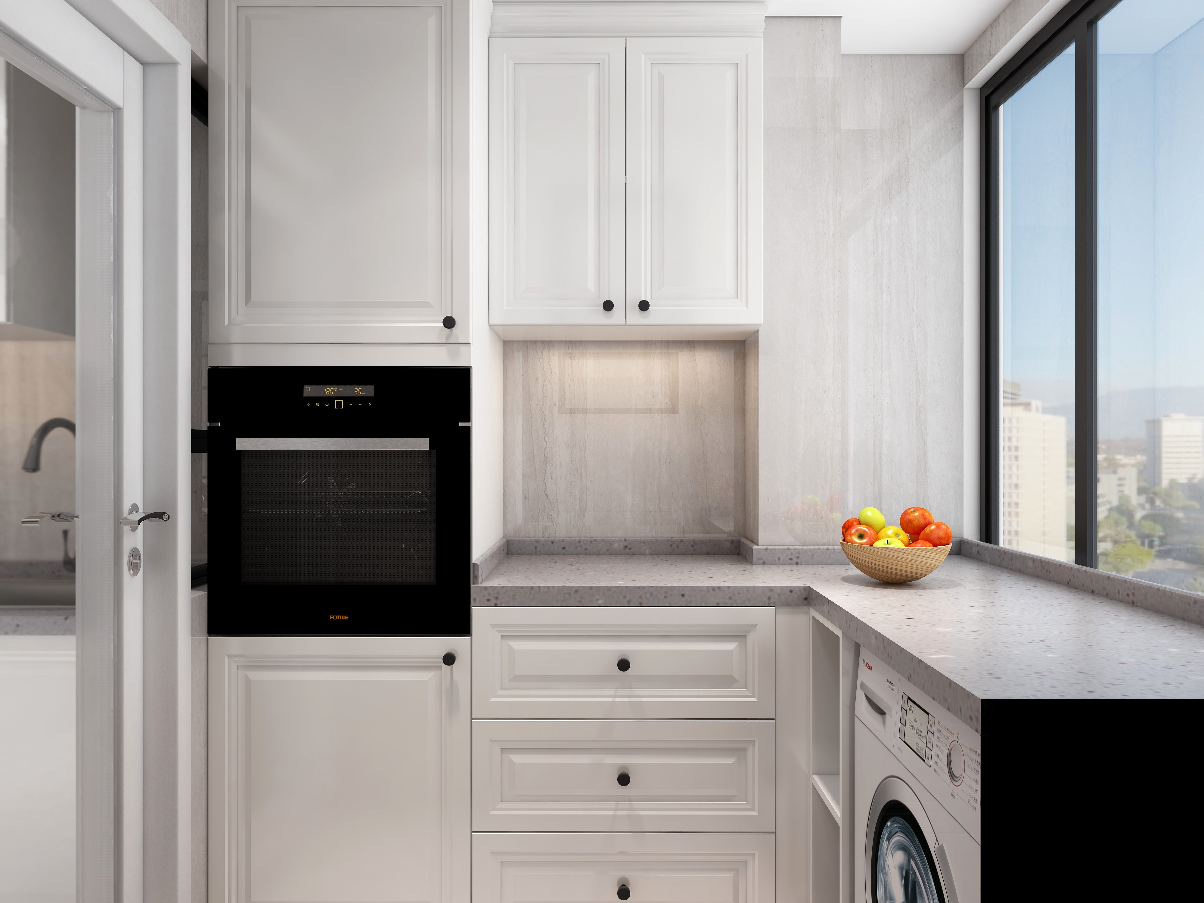 羽非设计-简美小三居装修效果图