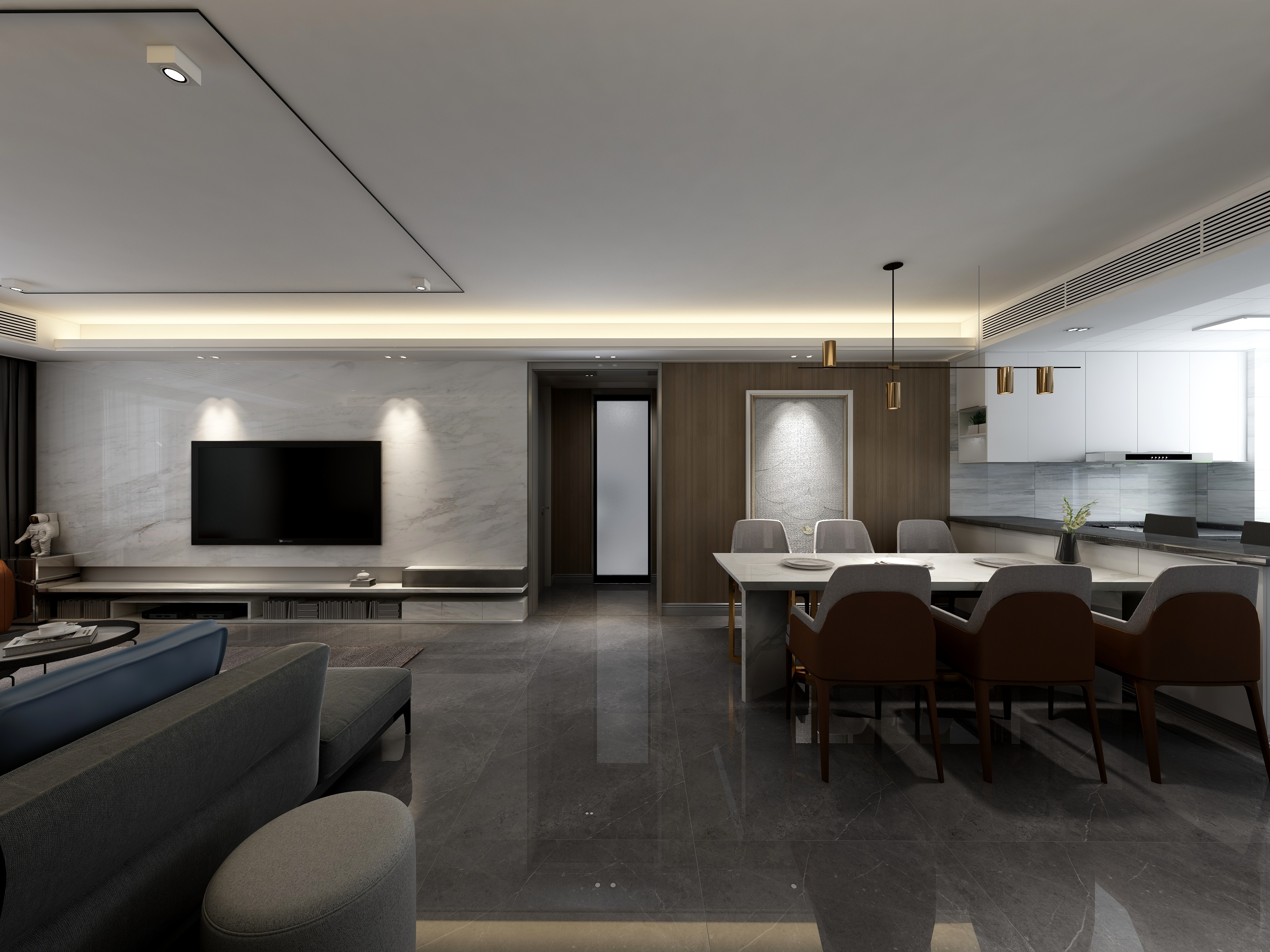 李青越-《天津翰林院》装修效果图