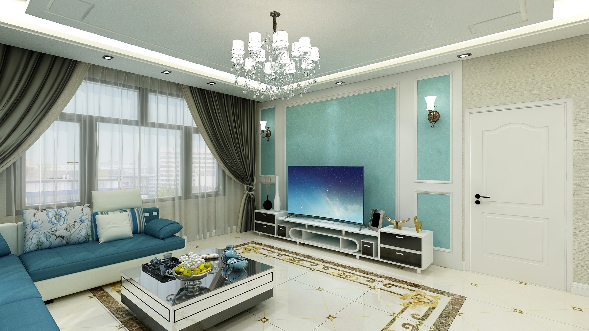 宁安市金泊装潢公司-在水一方7A2单元1502-装修设计方案