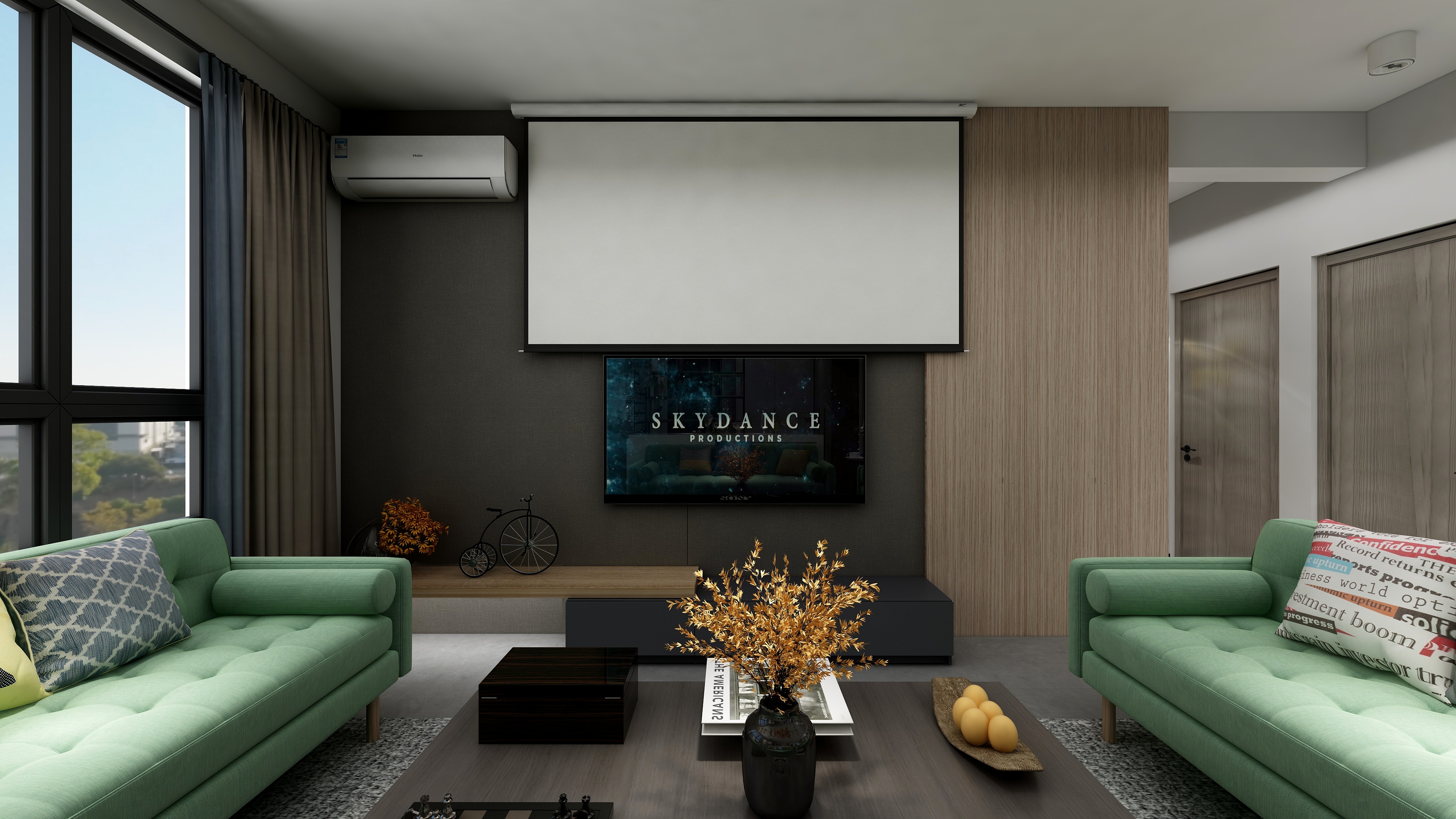 设计师丨胡月平-工业风装修效果图