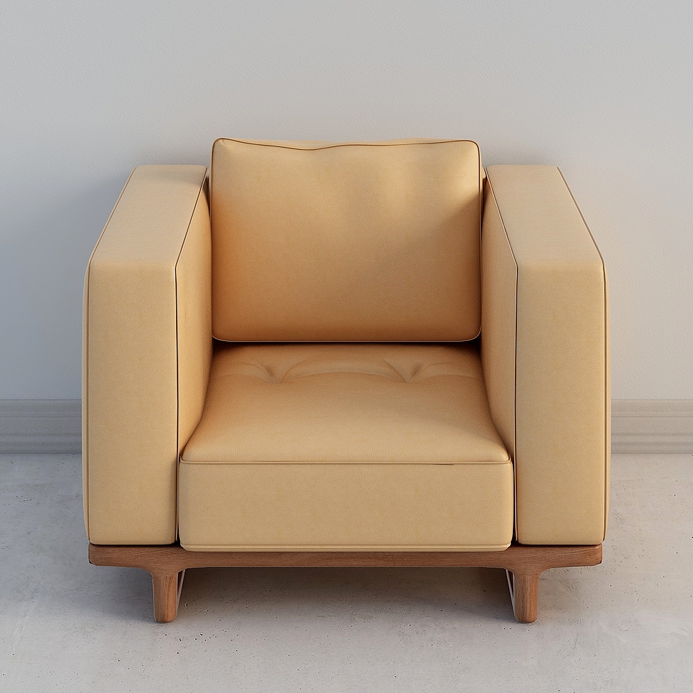 金蚂蚁S2801-1单人沙发3D模型