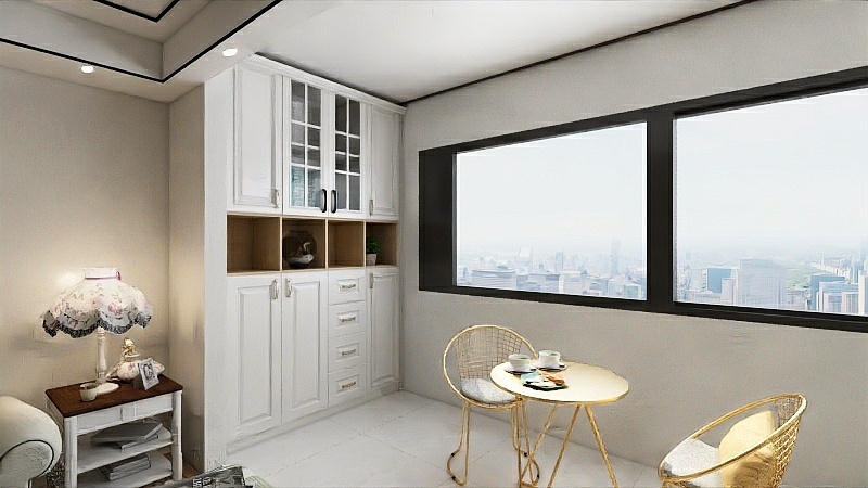 鸣赫全屋定制家具-现代简约客厅-装修设计方案