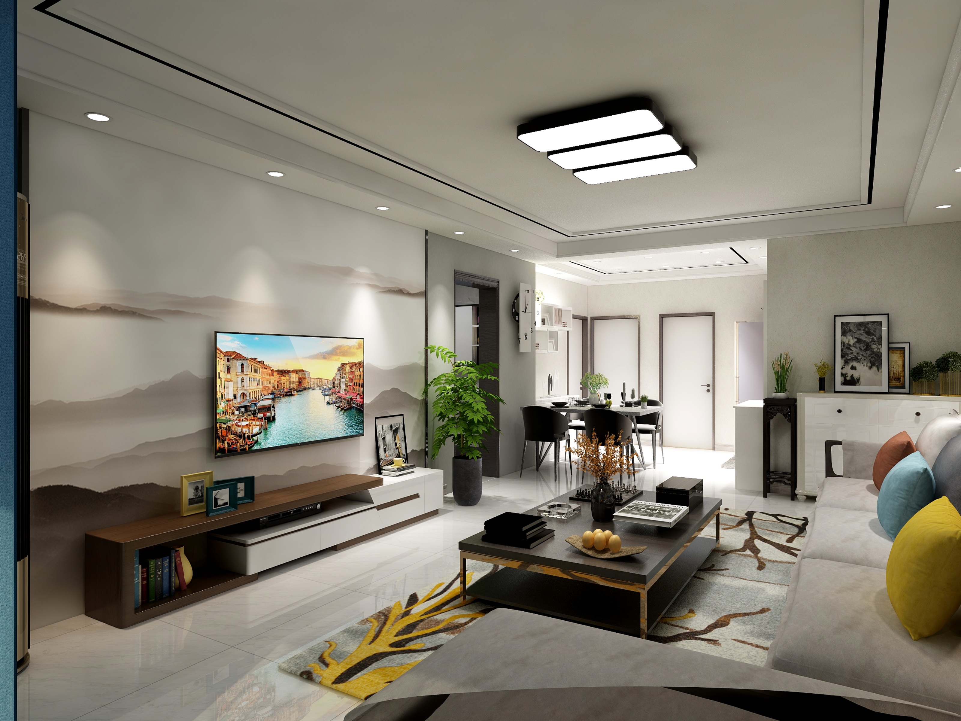 高磊空间装饰设计-南村3室2厅-装修设计方案